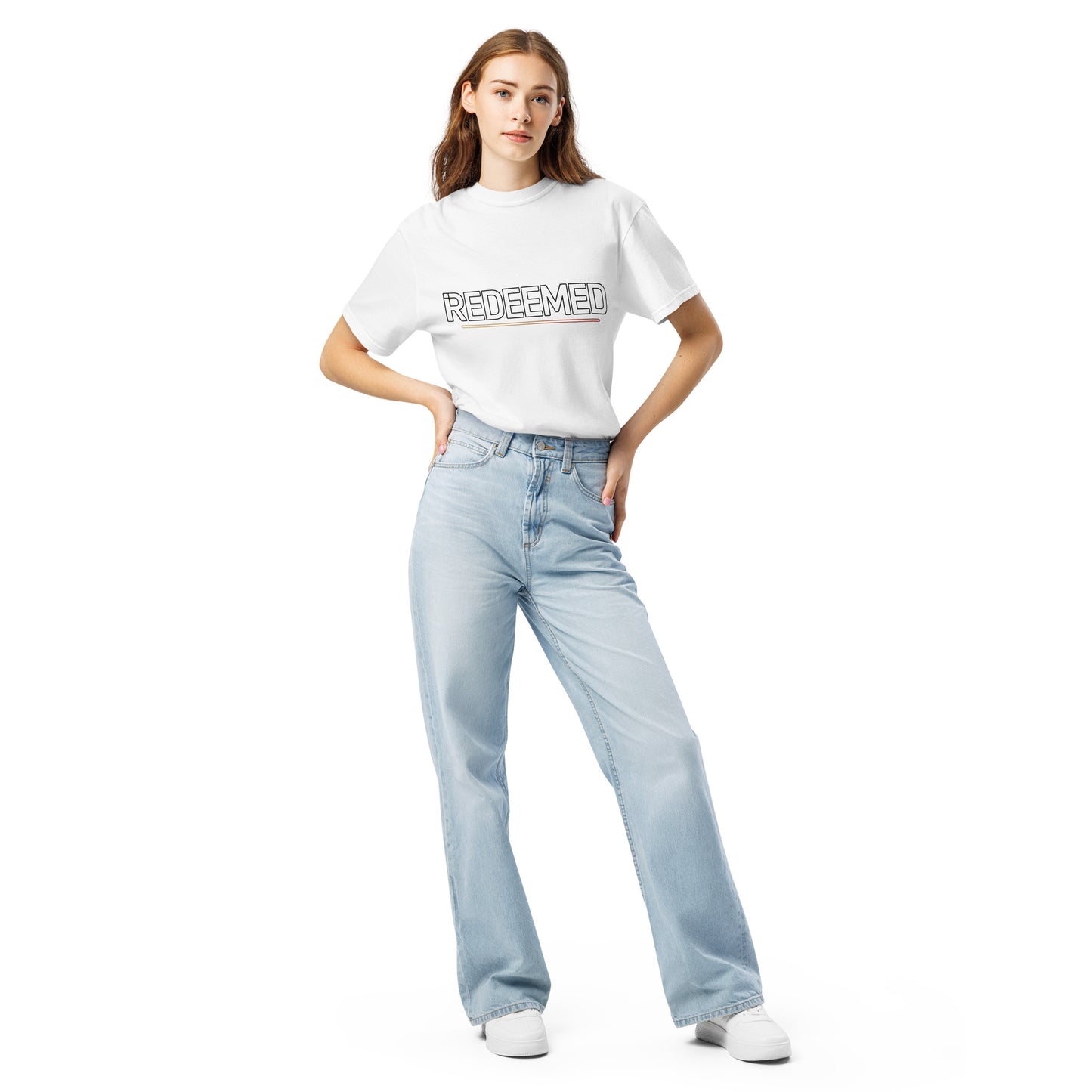 Faith-based garment-dyed t-shirt women’s Christian clothing