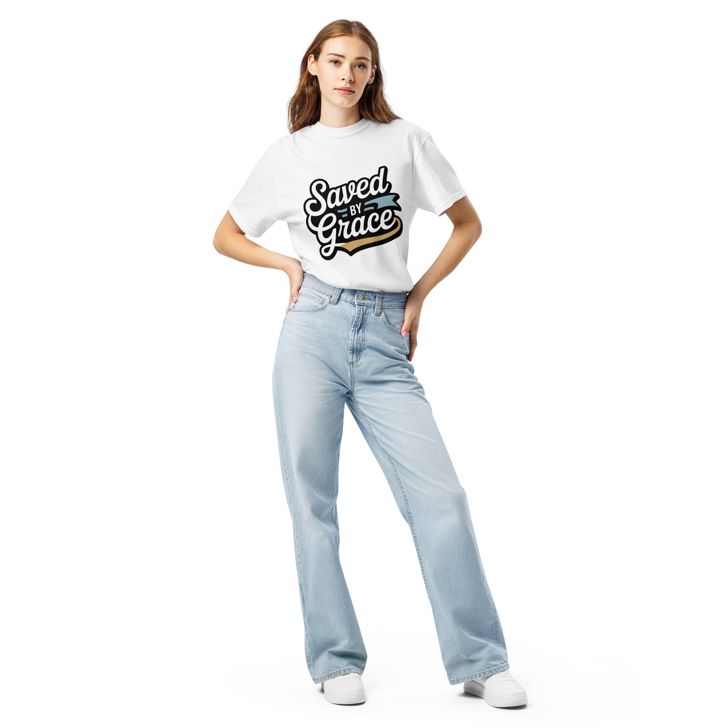 Faith-based women’s garment-dyed t-shirt
