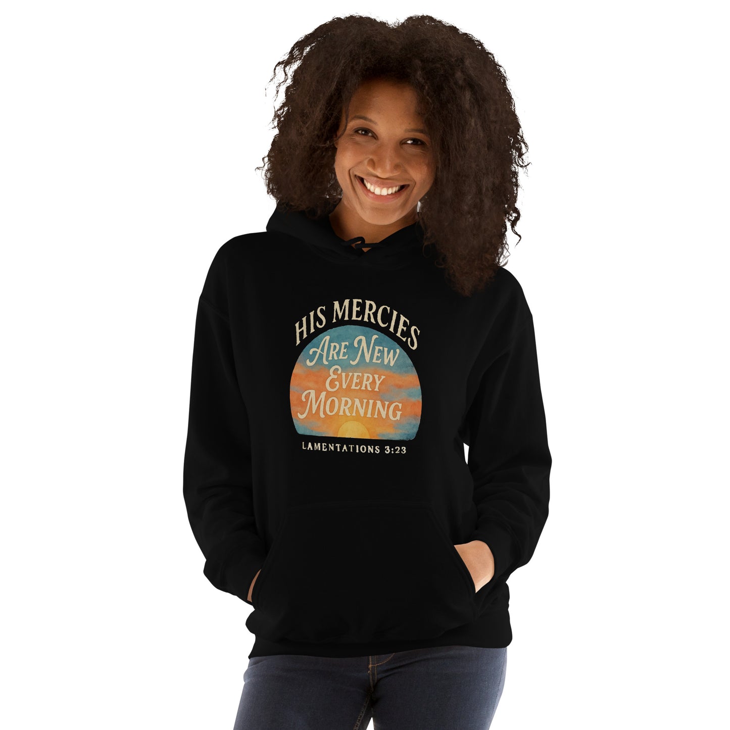 His Mercies Are New Every Morning women’s Christian hoodie