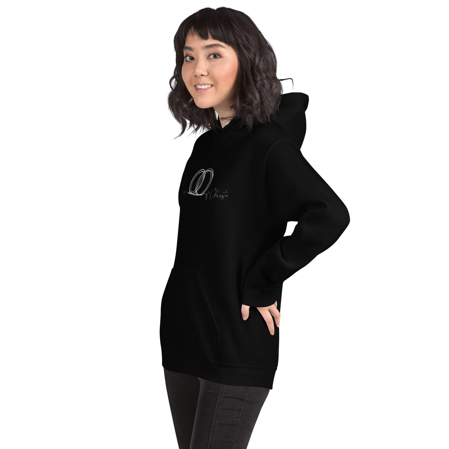 Christian unisex hoodie with soft cotton blend and front pouch pocket