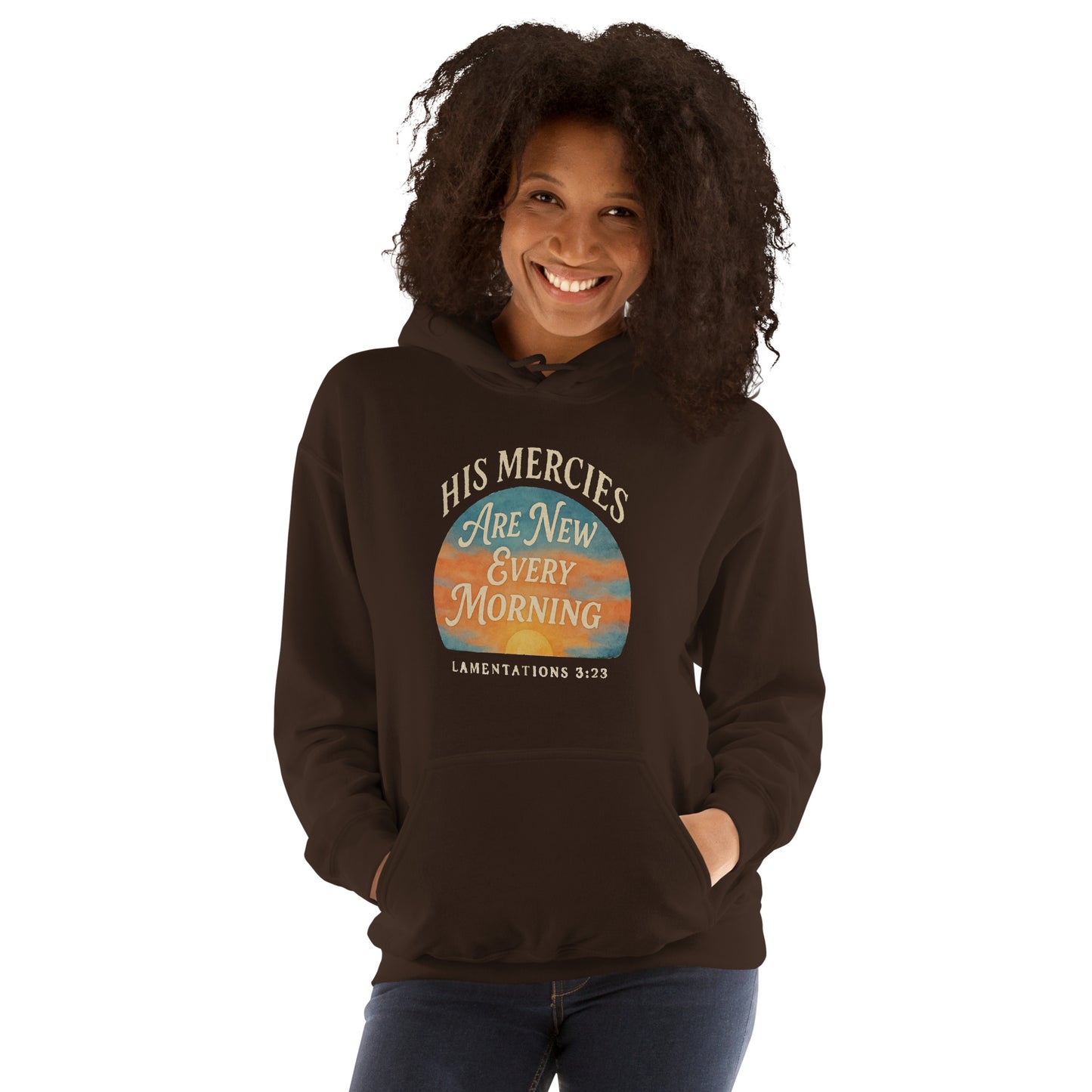 His Mercies Are New Every Morning women’s Christian hoodie