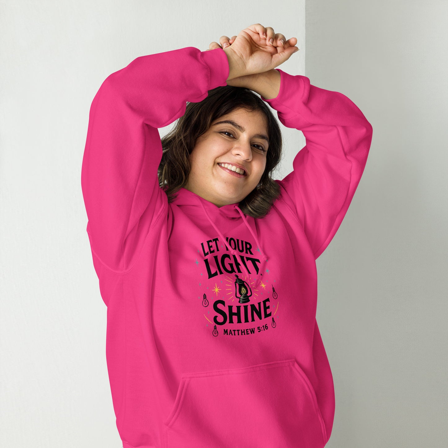 Let Your Light Shine Christian hoodie