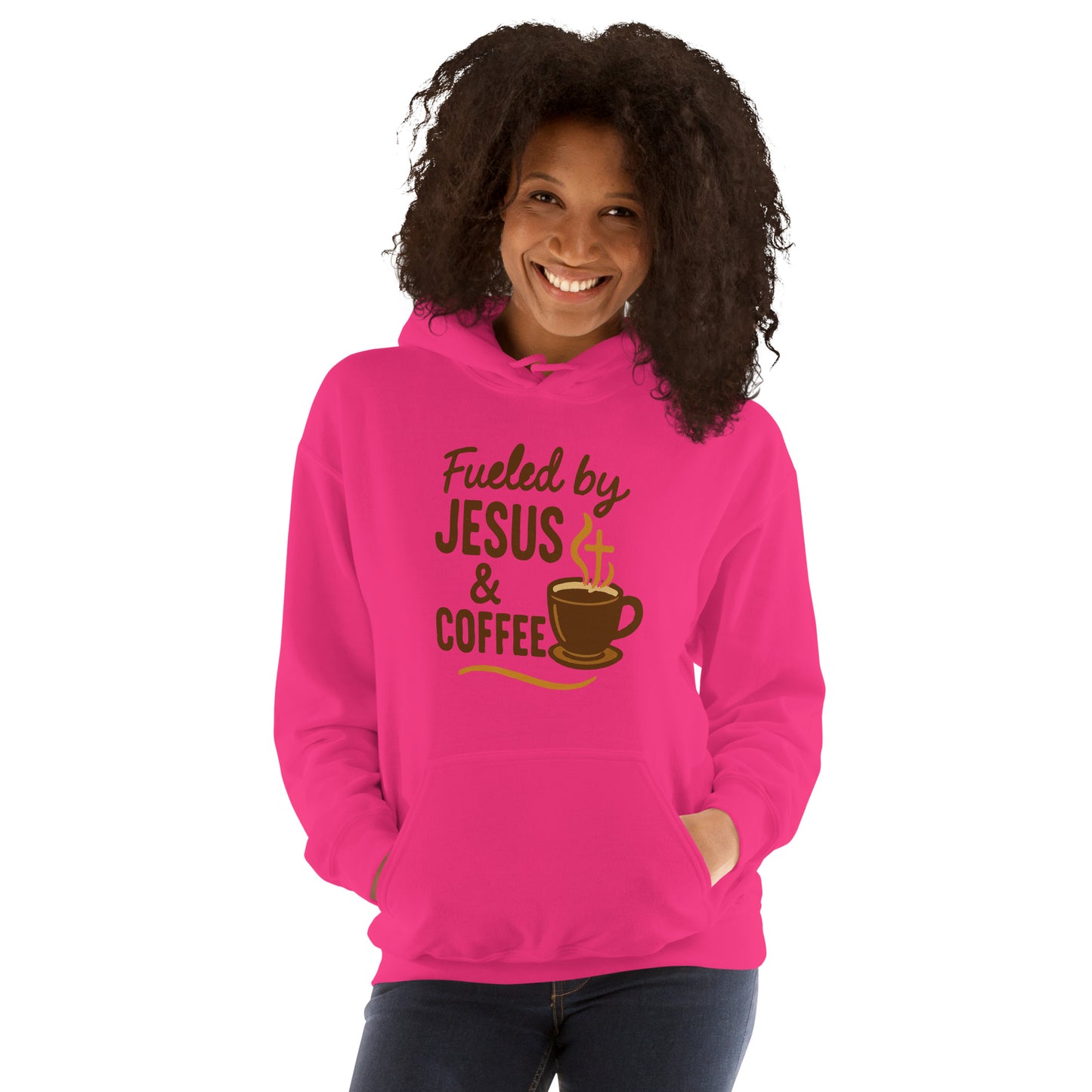 Women’s Fueled by Jesus and Coffee Christian hoodie
