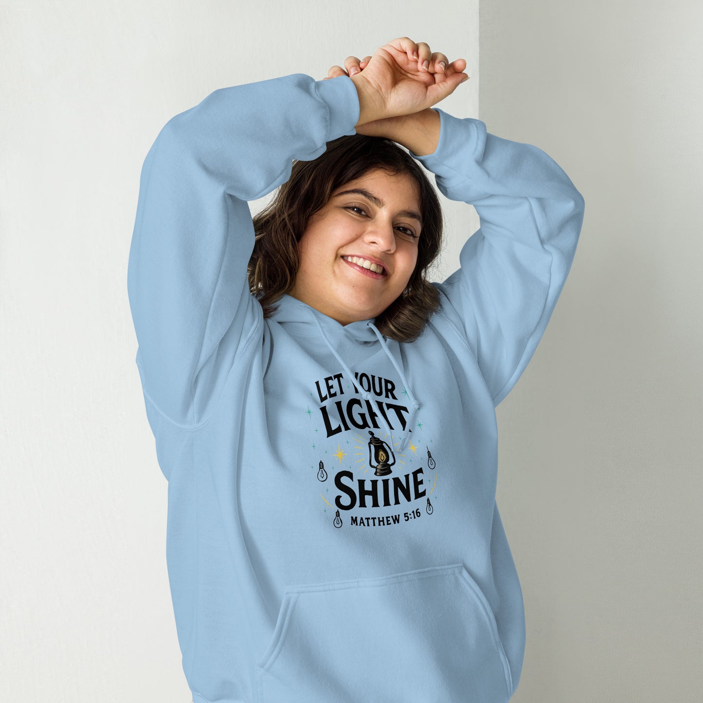 Bible verse hoodie with front pouch pocket