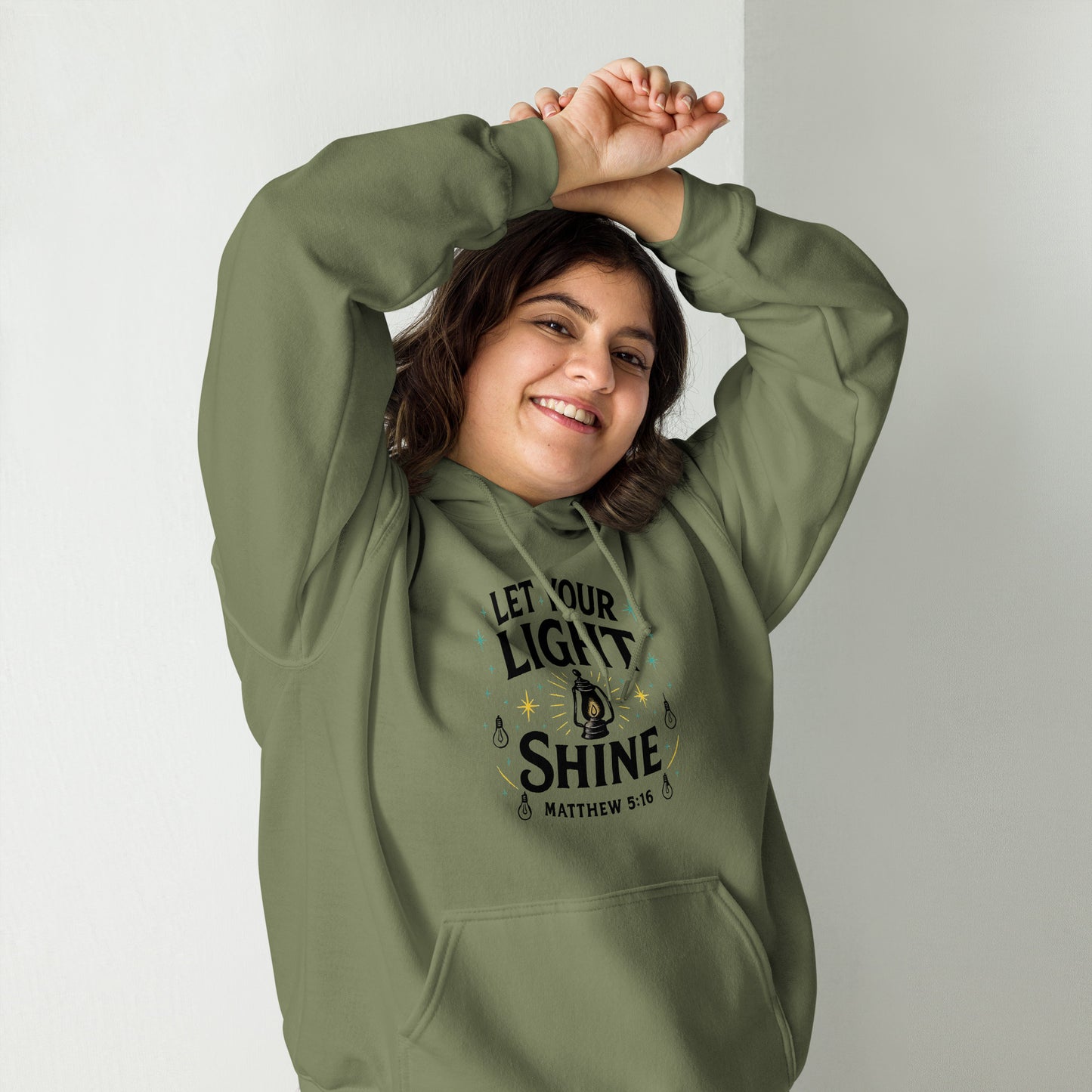 Let Your Light Shine Christian hoodie