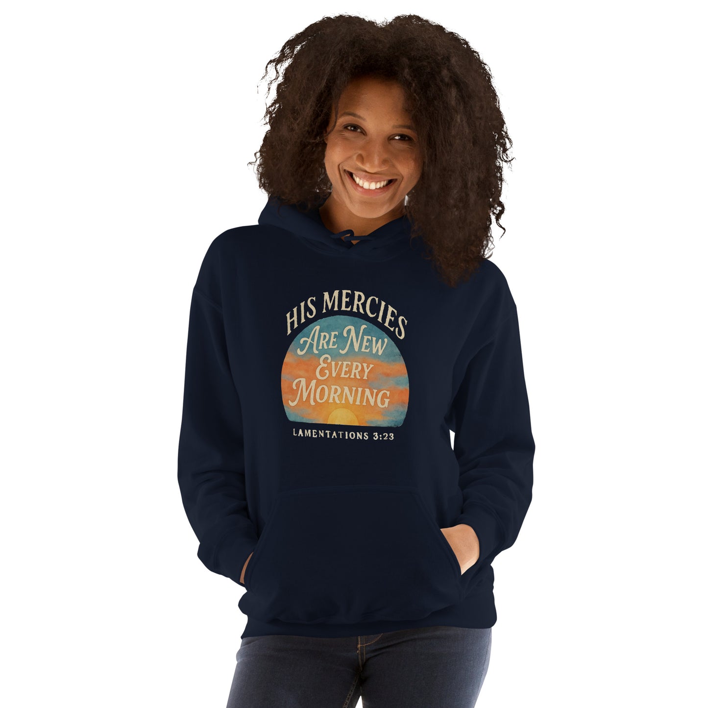 His Mercies Are New Every Morning women’s Christian hoodie