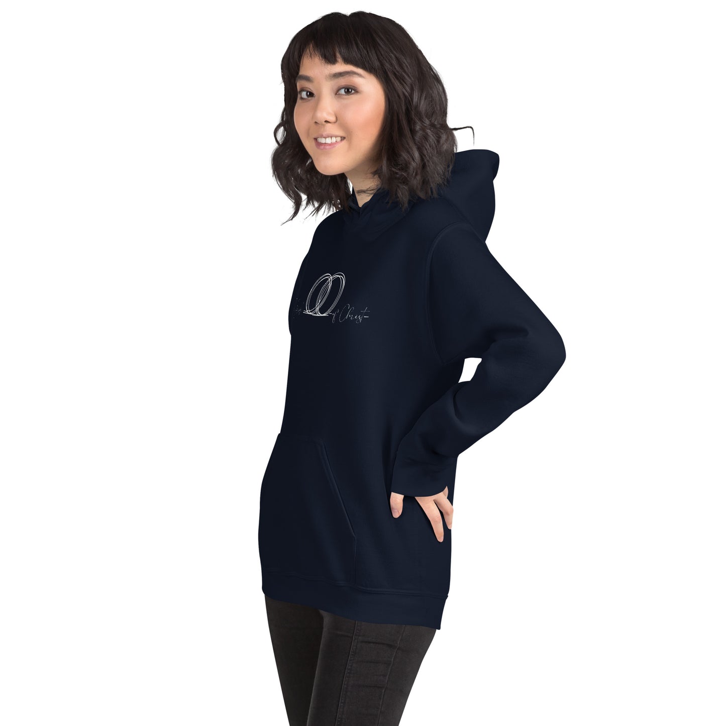 Christian unisex hoodie with soft cotton blend and front pouch pocket