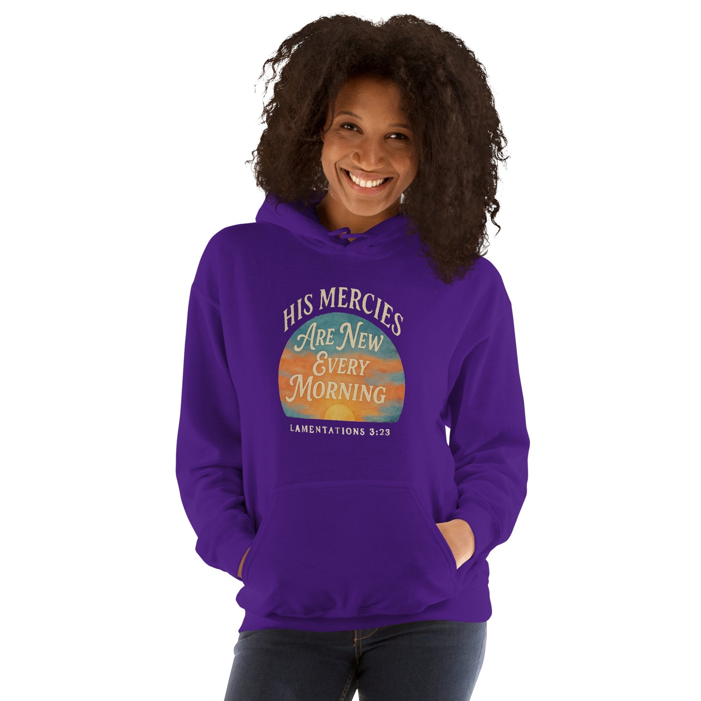 His Mercies Are New Every Morning women’s Christian hoodie