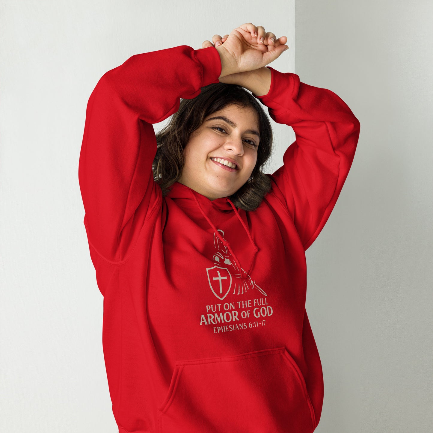 Christian sweatshirt with scripture design