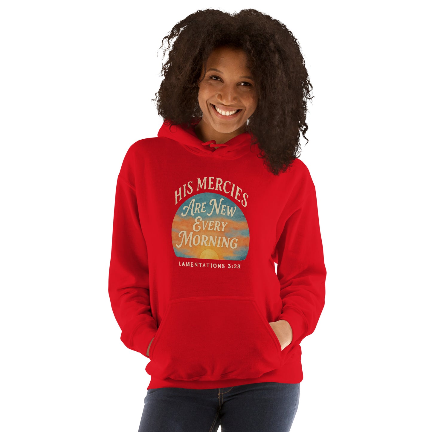 His Mercies Are New Every Morning women’s Christian hoodie