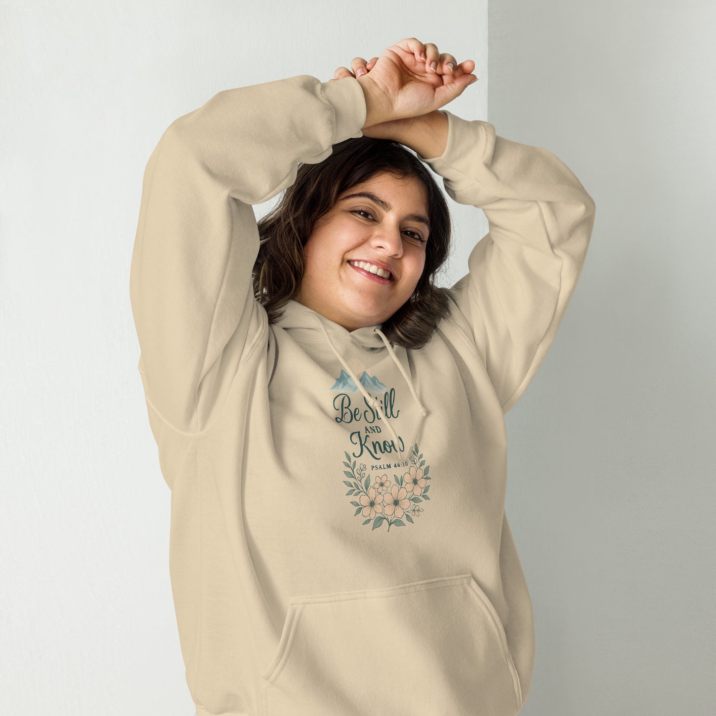 Be Still and Know Psalm 46:10 Christian hoodie