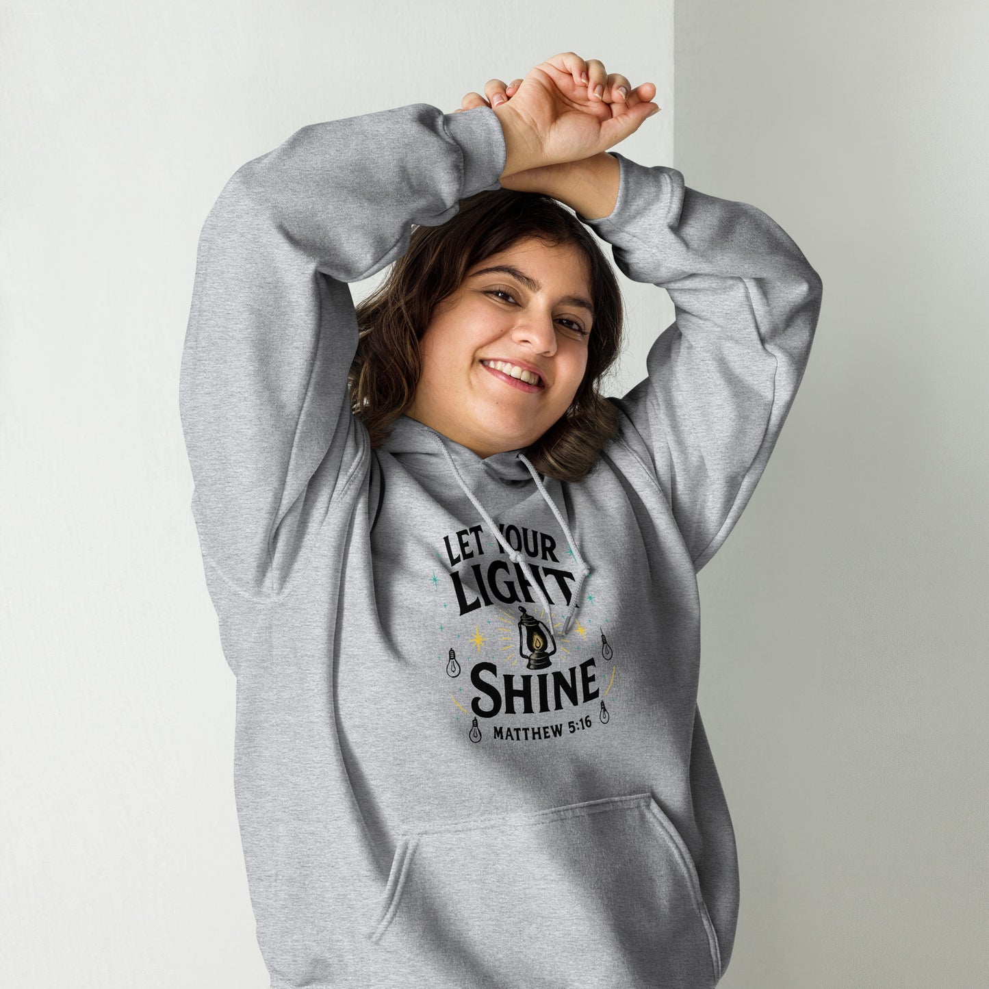 Let Your Light Shine Christian hoodie