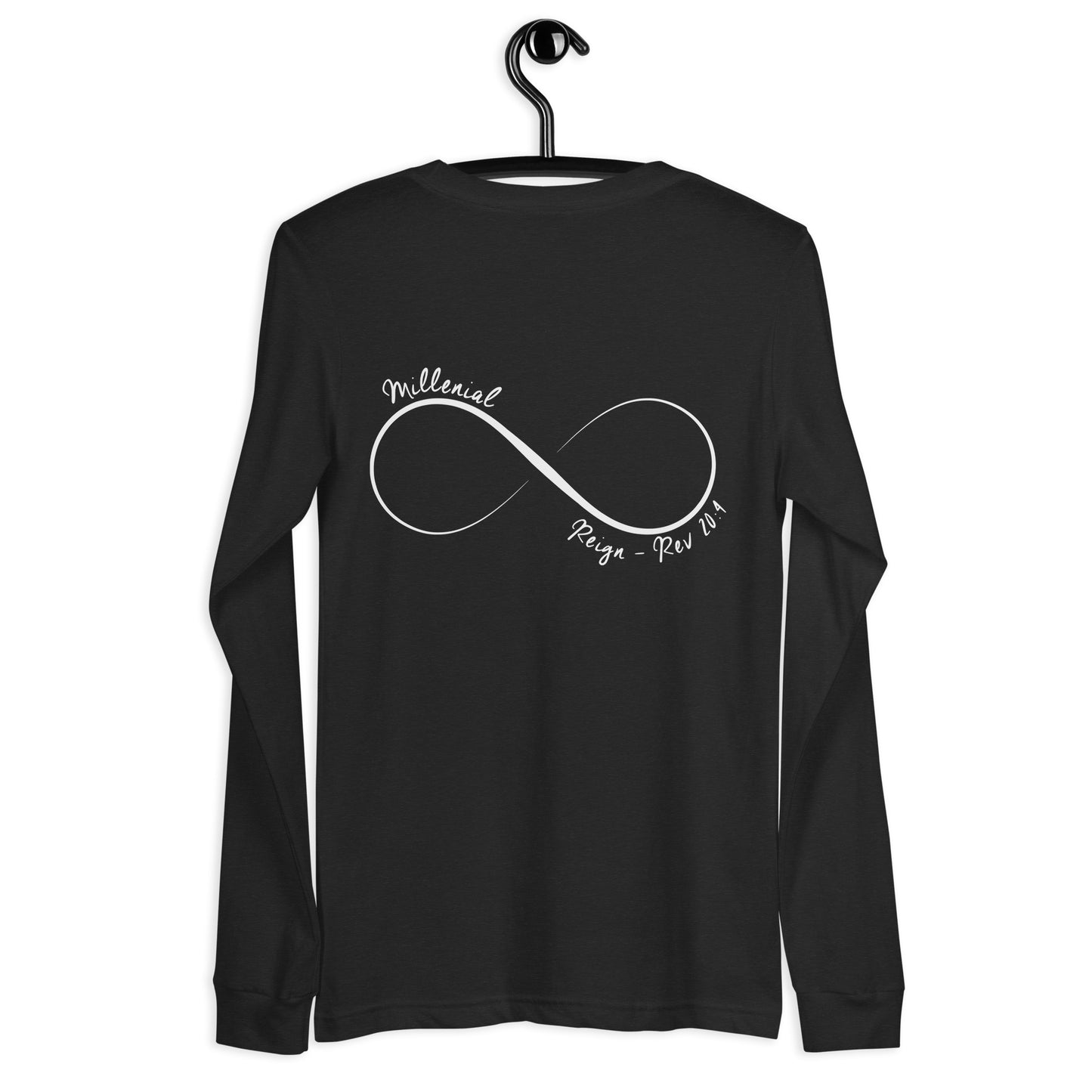 Christian men’s long sleeve t-shirt made of soft cotton for everyday faith-based wear