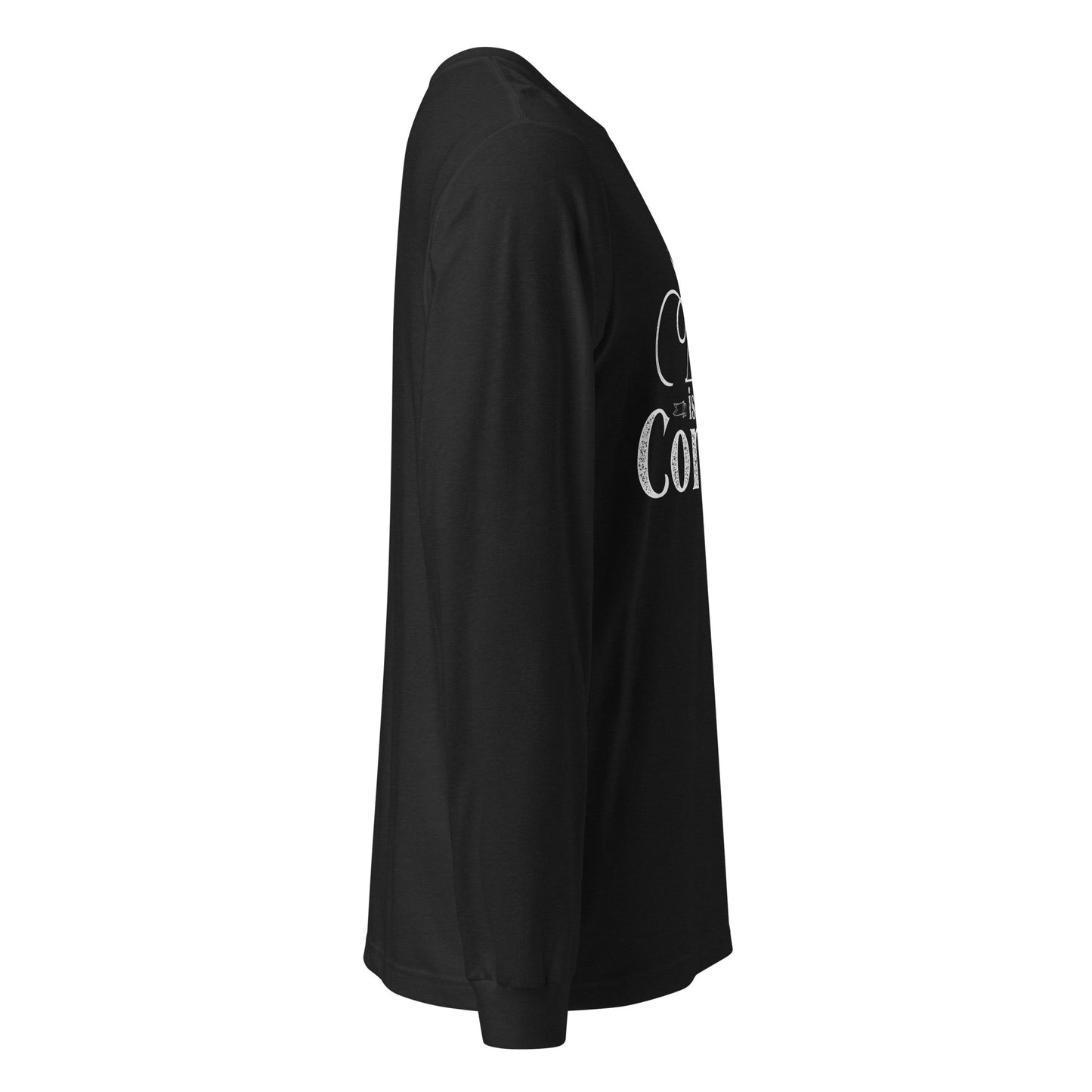 Christian men’s long sleeve t-shirt made of soft cotton for everyday faith-based wear