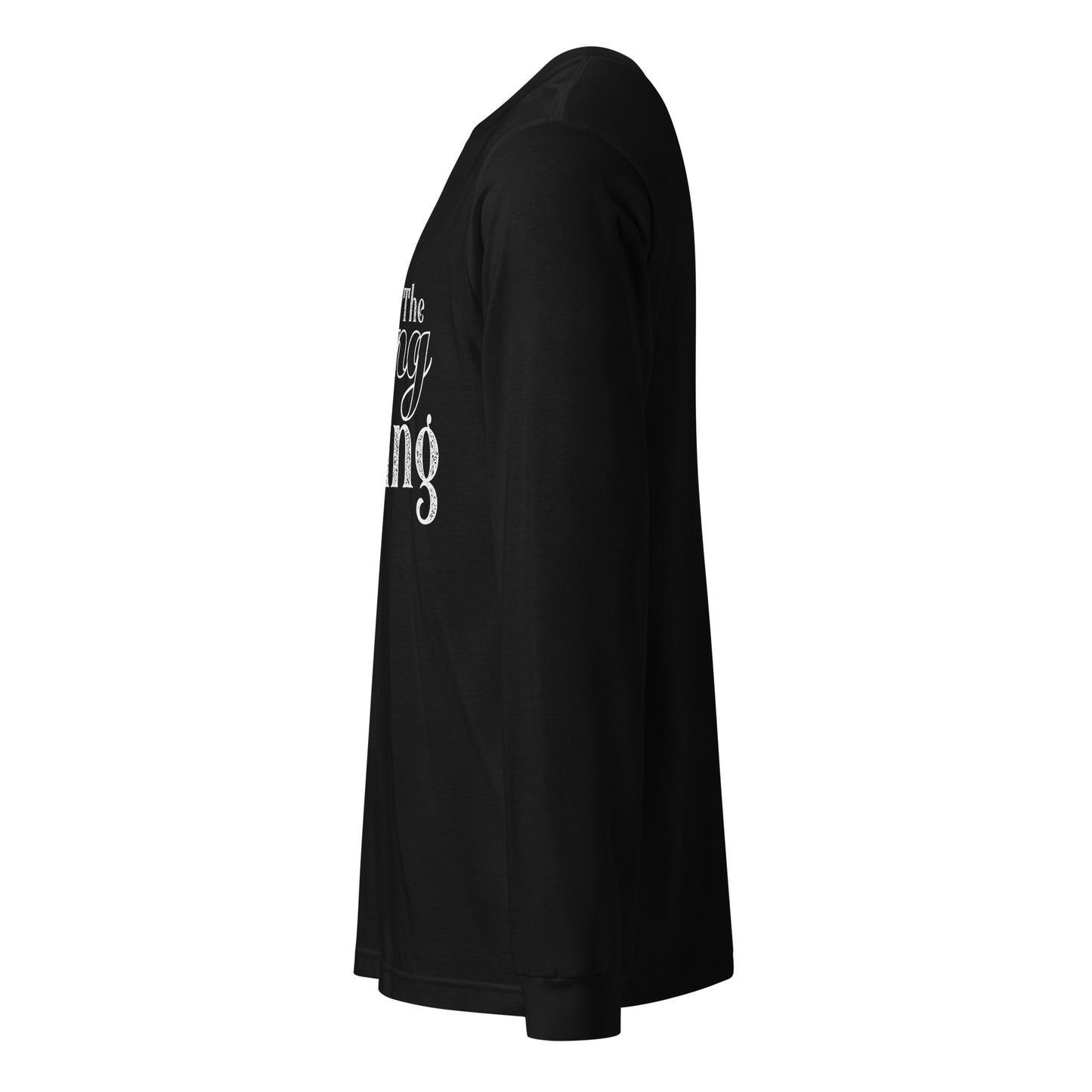 Christian men’s long sleeve t-shirt made of soft cotton for everyday faith-based wear