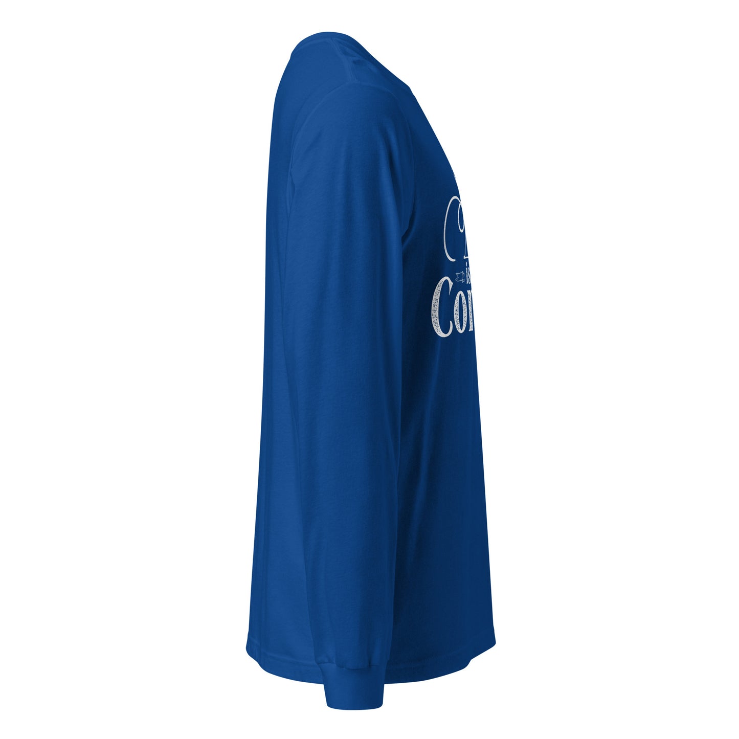 Christian men’s crew neck long sleeve tee with ribbed cuffs and modern fit