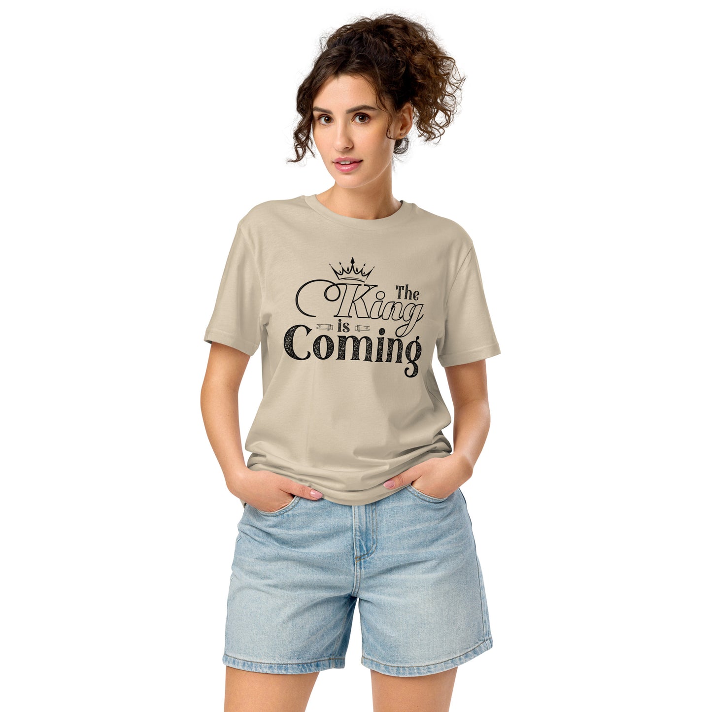 Christian organic cotton t-shirt with eco-friendly certifications