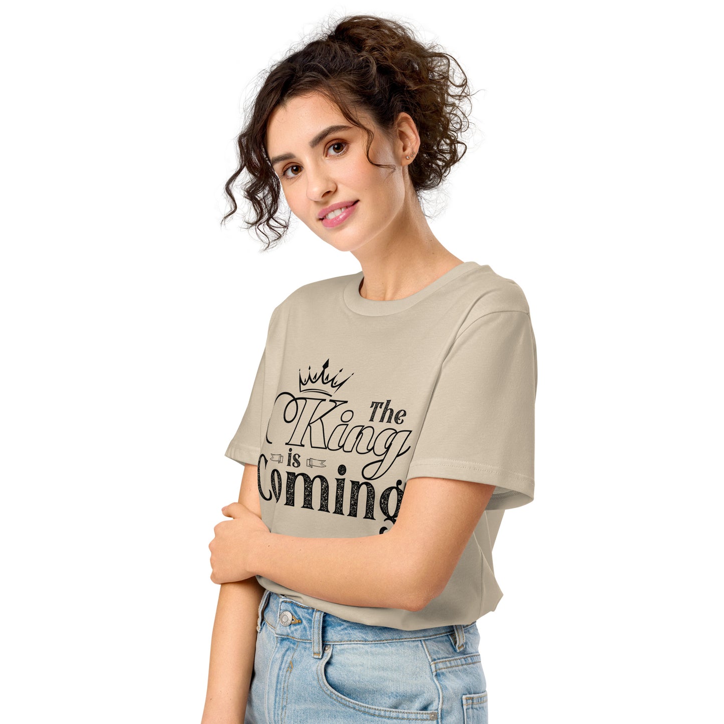 Christian organic cotton t-shirt with eco-friendly certifications