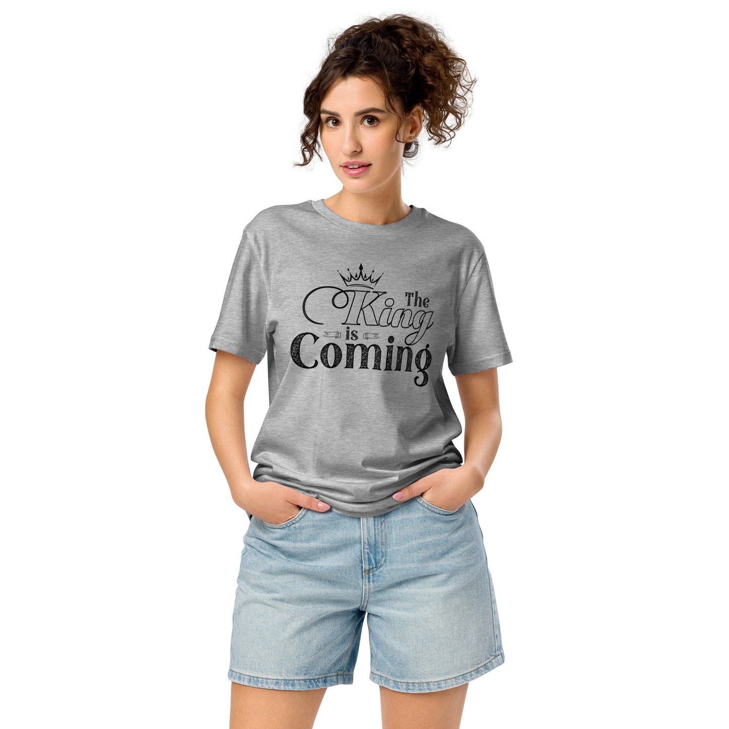 Faith-based mid-light t-shirt made from organic materials
