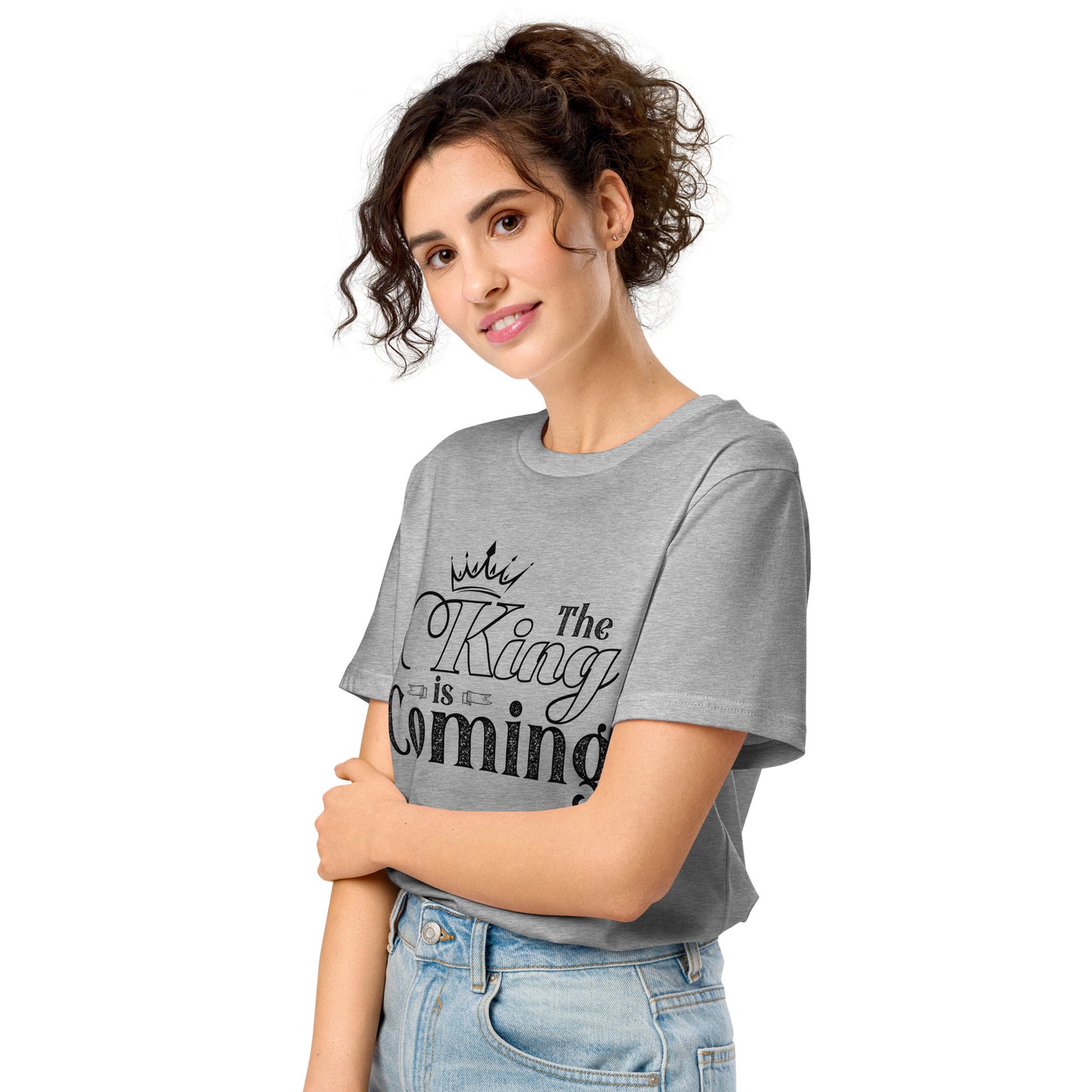 Faith-based mid-light t-shirt made from organic materials