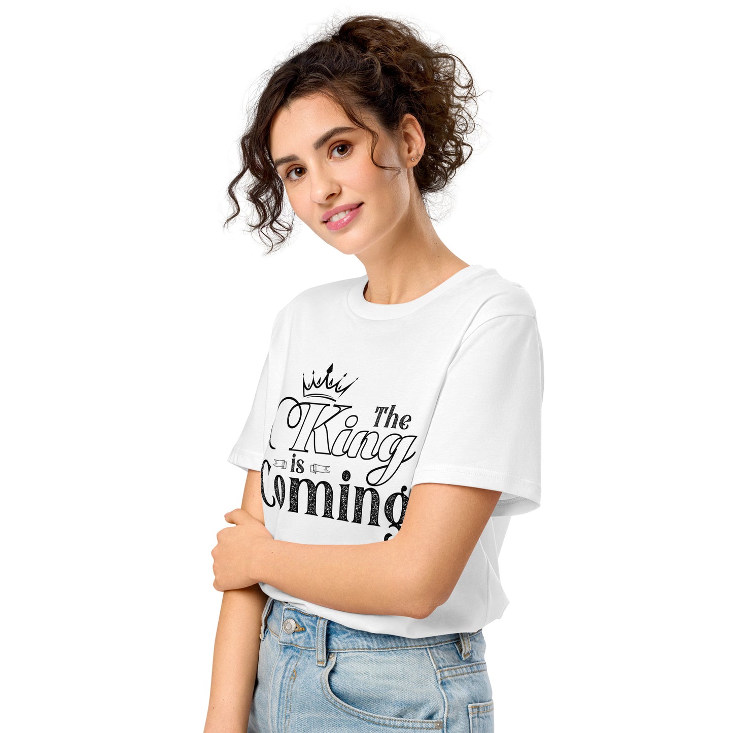 Organic cotton Christian t-shirt with classic fit and set-in sleeves