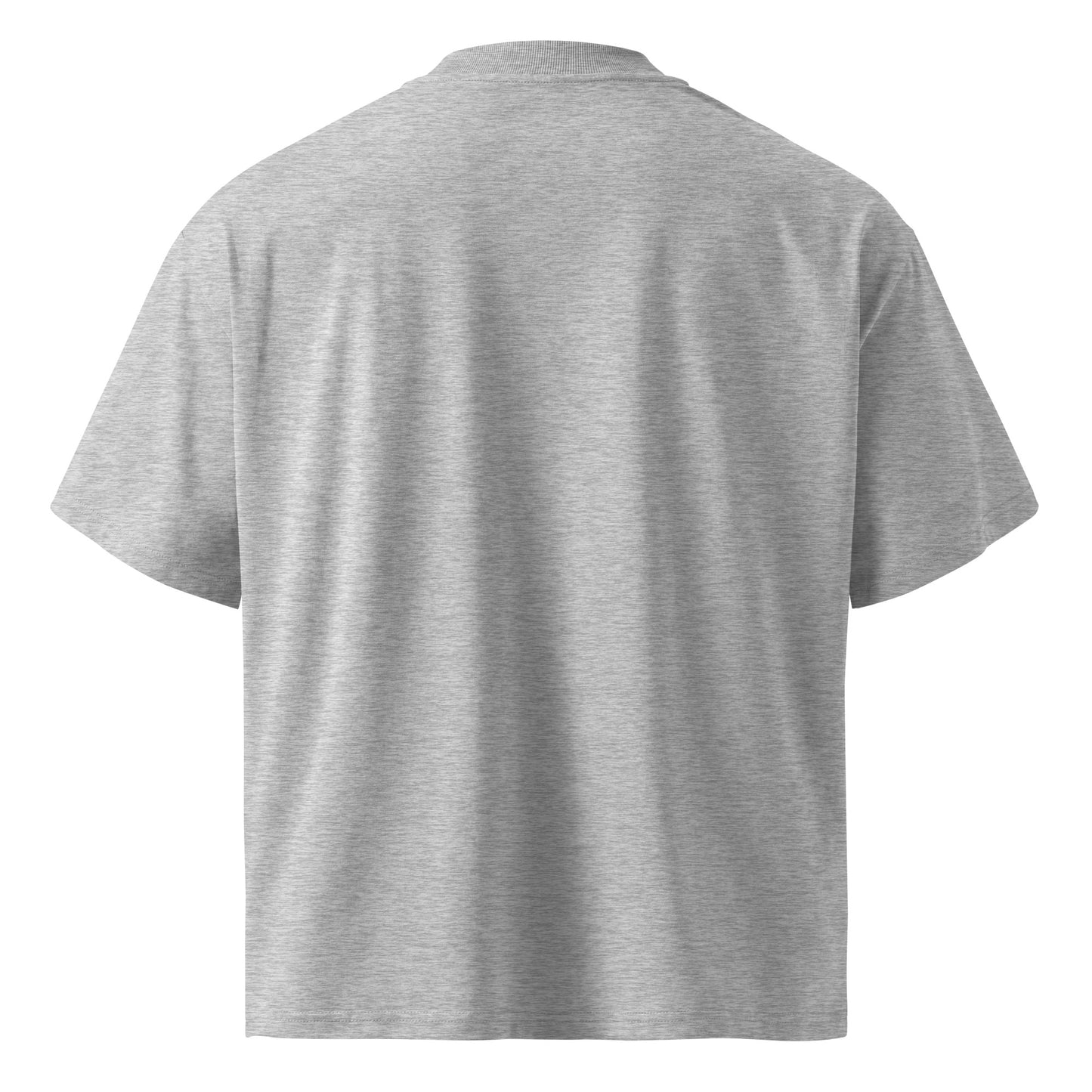 Christian organic oversized high neck t-shirt with dropped shoulders