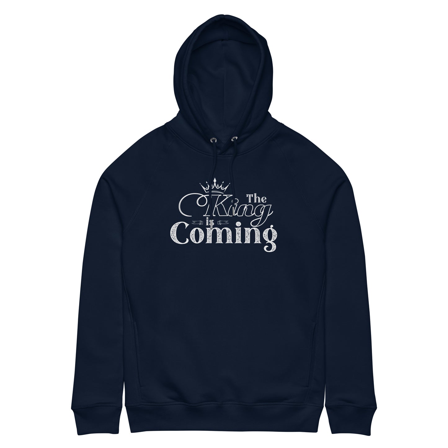 Faith-based men’s hoodie with side seam pockets and matching drawcords