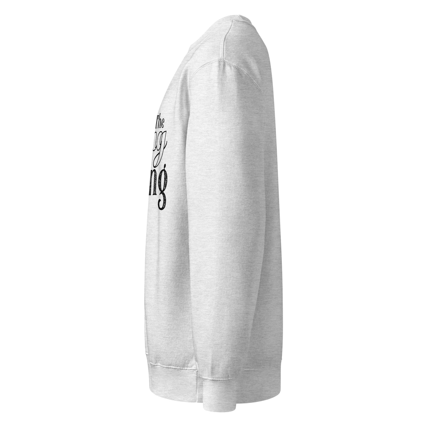 Faith-based crew neck pullover with recycled polyester blend