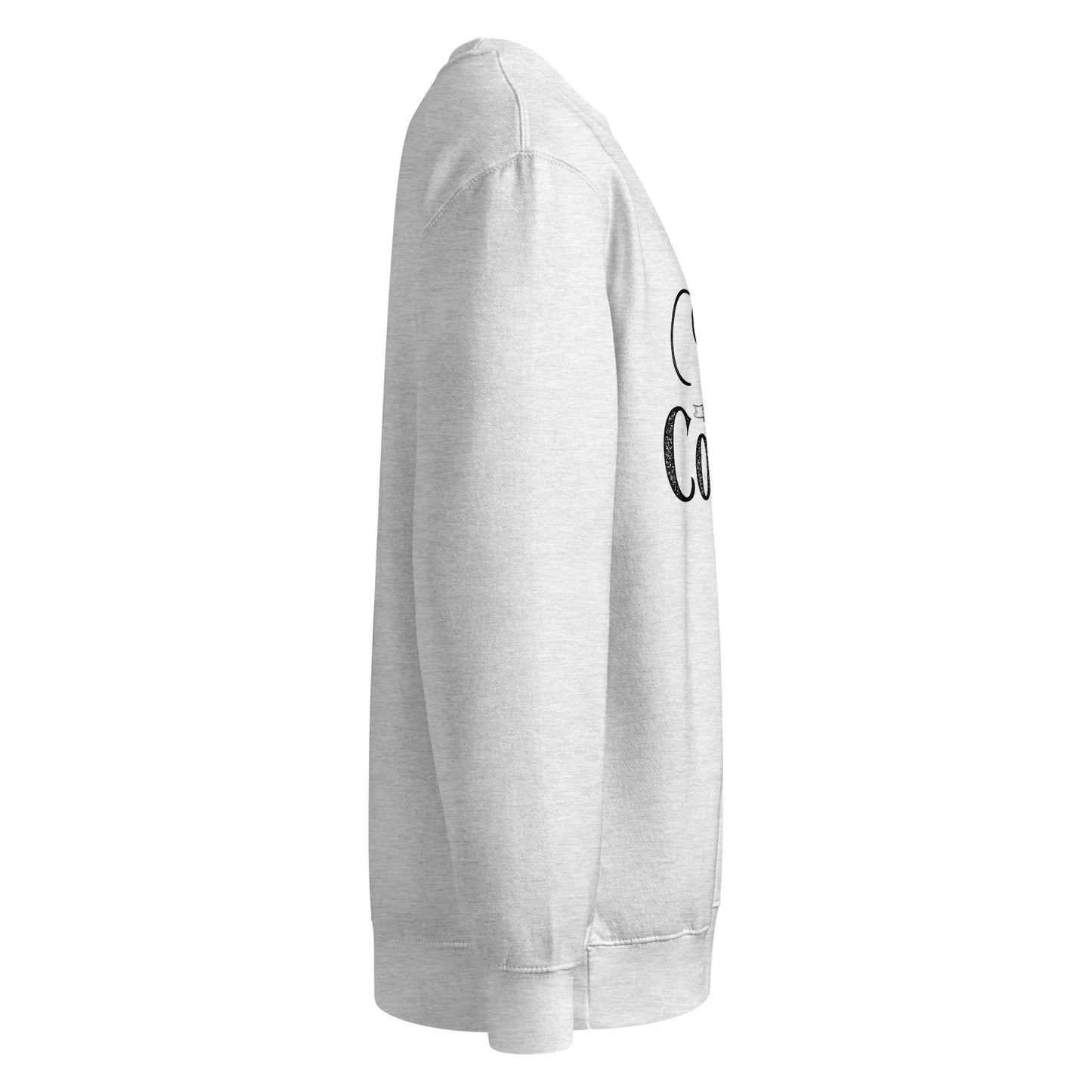 Faith-based crew neck pullover with recycled polyester blend