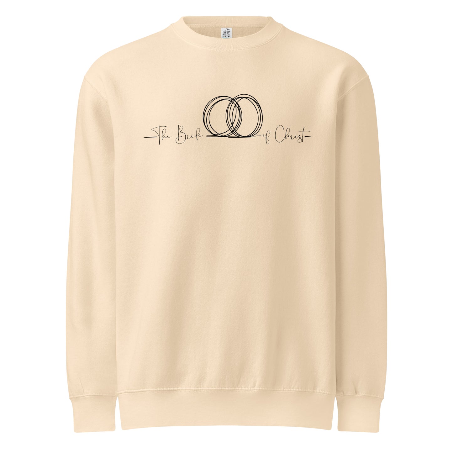 Faith-based crew neck pullover with recycled polyester blend