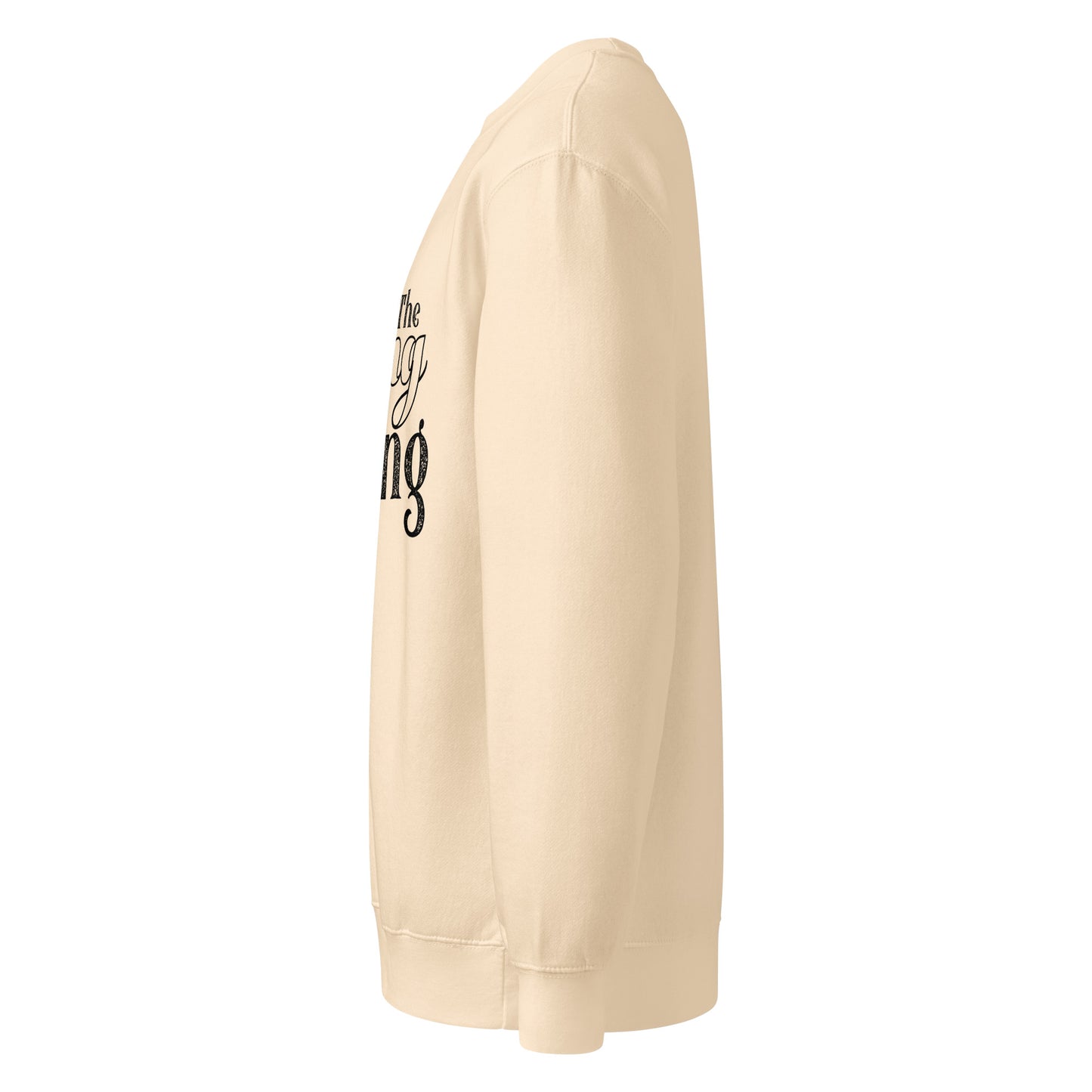 Faith-based crew neck pullover with recycled polyester blend