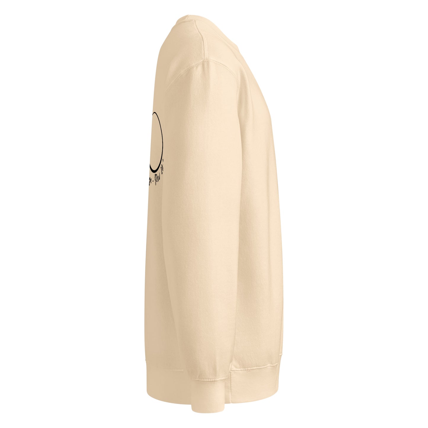 Faith-based crew neck pullover with recycled polyester blend