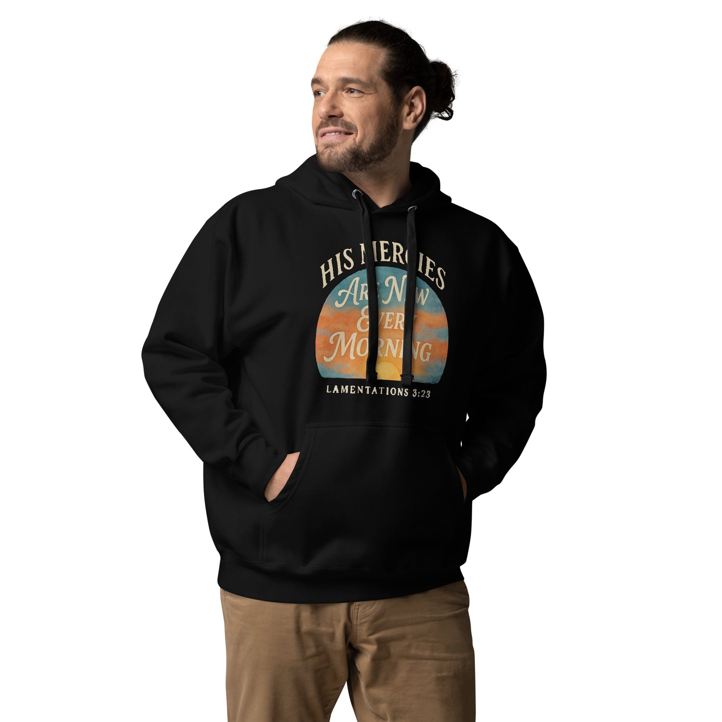 Christian streetwear hoodie with Scripture message