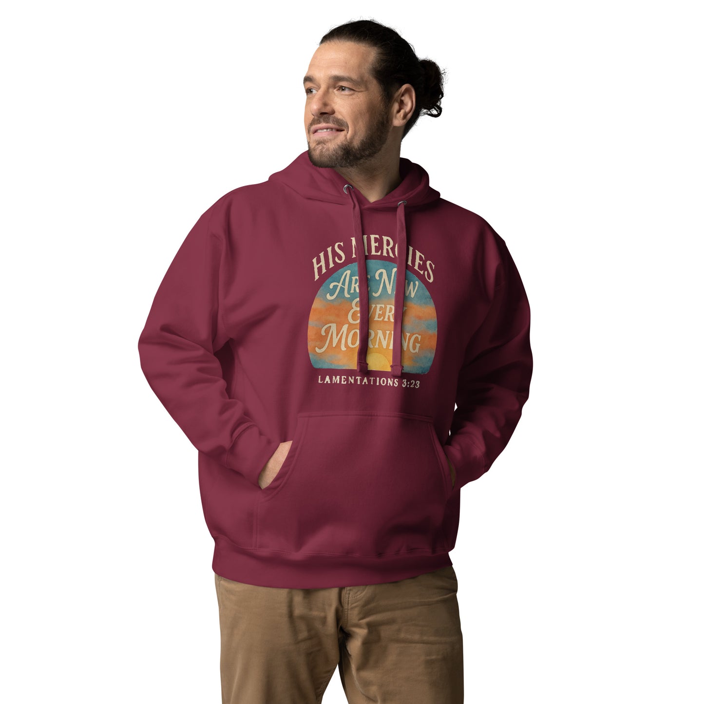 Christian streetwear hoodie with Scripture message