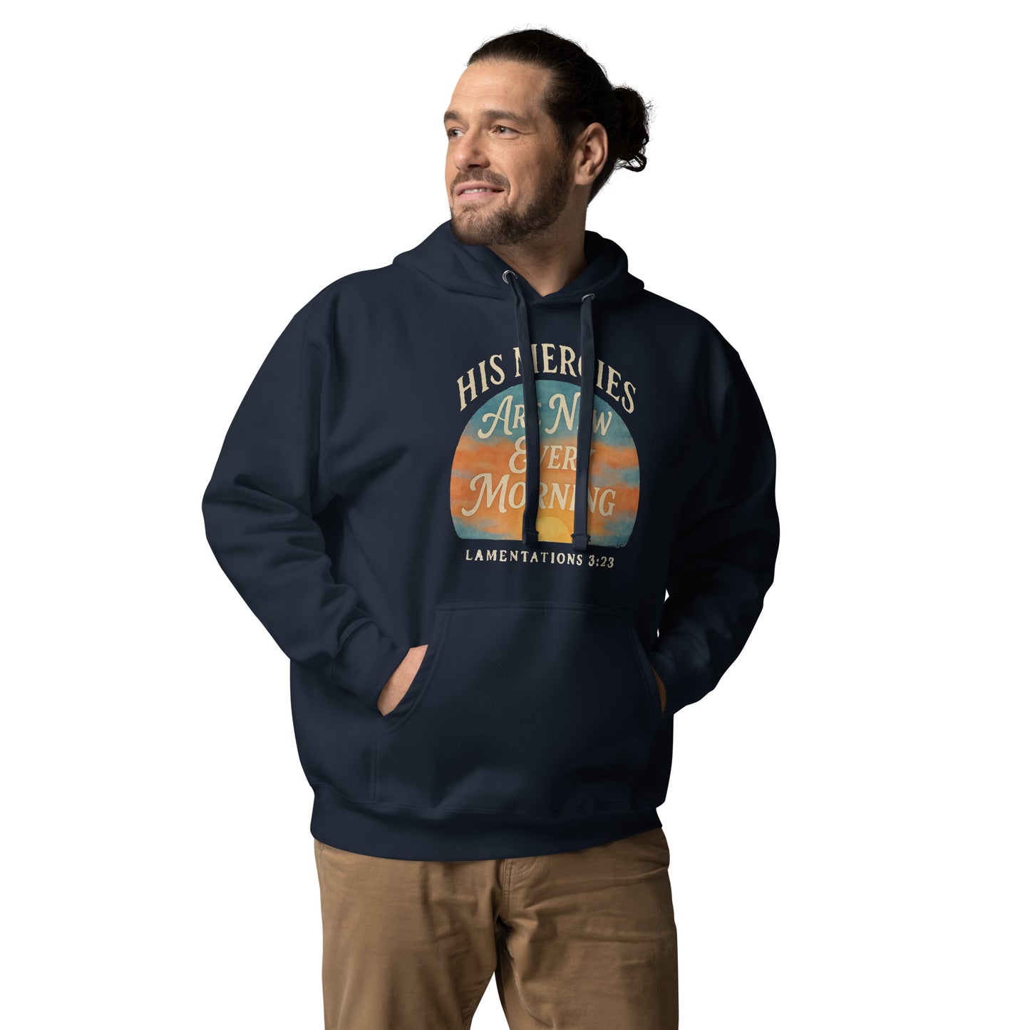 Christian streetwear hoodie with Scripture message
