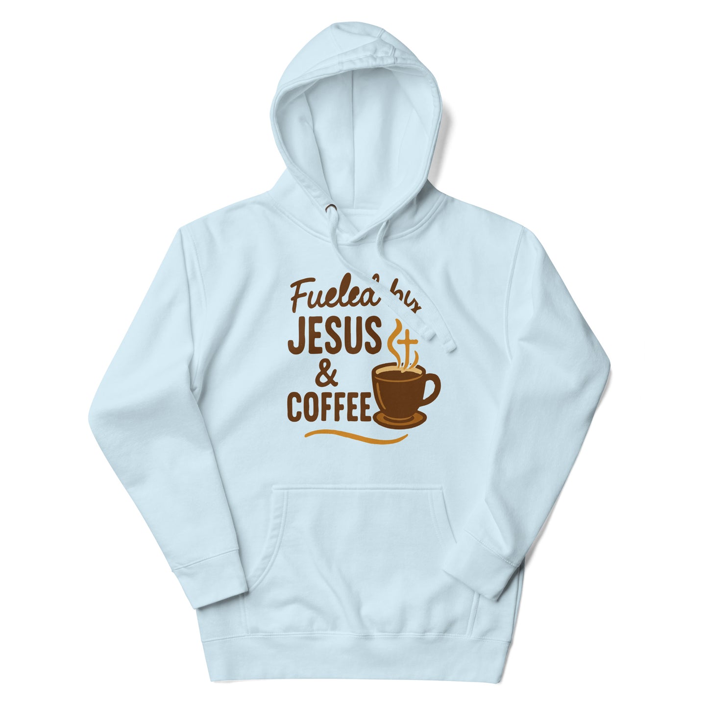 Faith-based streetwear hoodie with pouch pocket