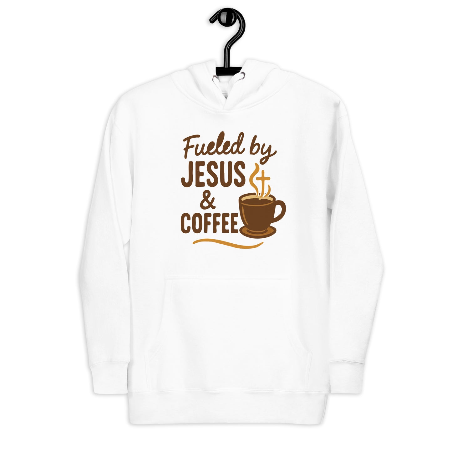 Faith-based streetwear hoodie with pouch pocket