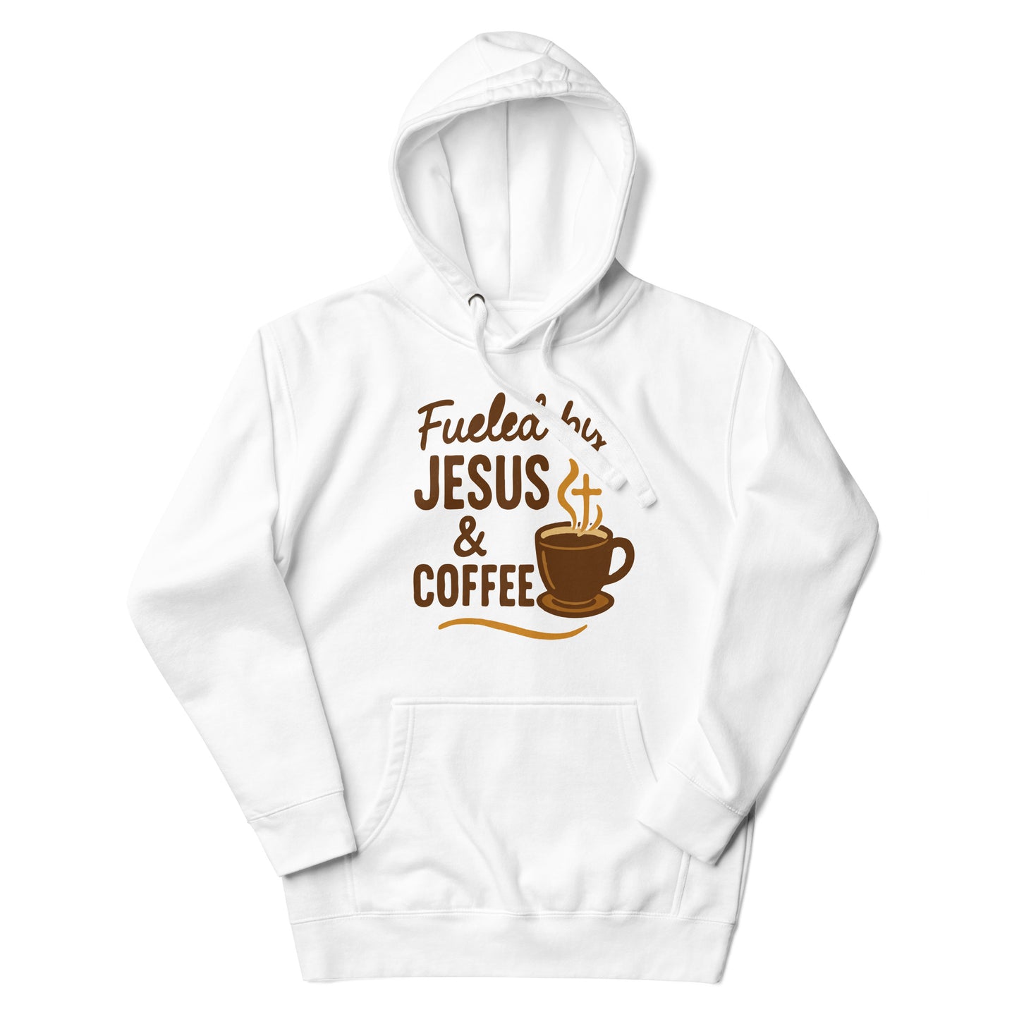 Warm Christian hoodie for coffee lovers and believers