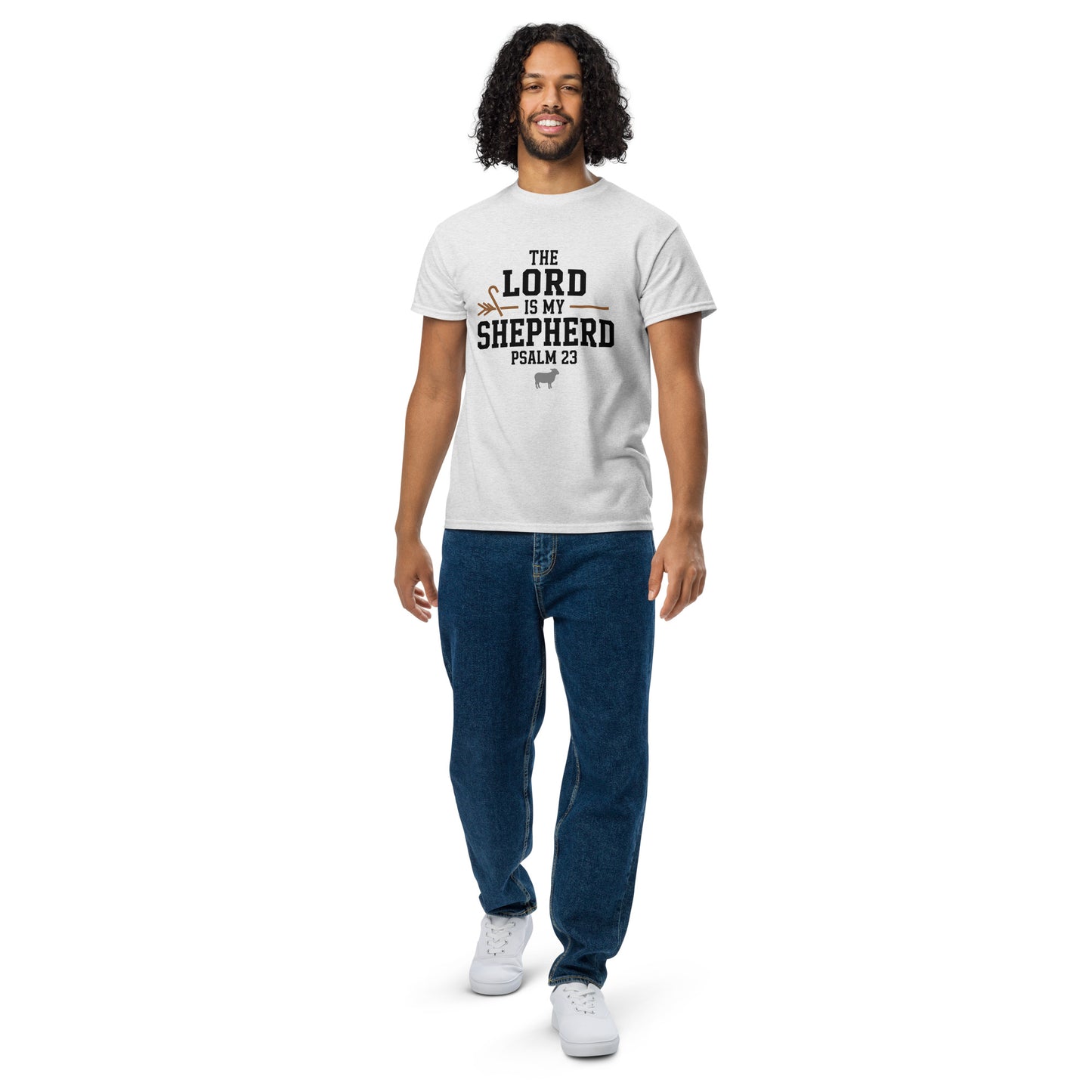 Moisture-wicking Christian men’s shirt Psalm 23