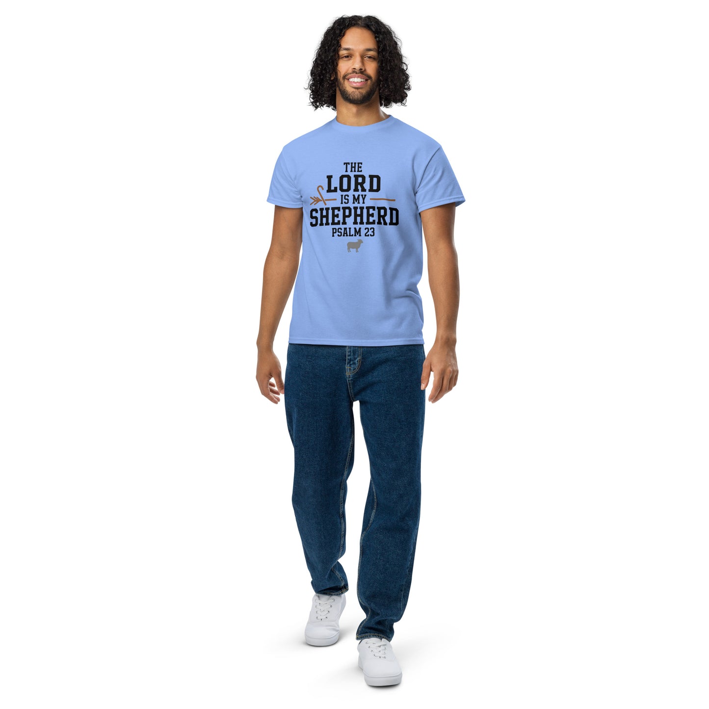 Moisture-wicking Christian men’s shirt Psalm 23