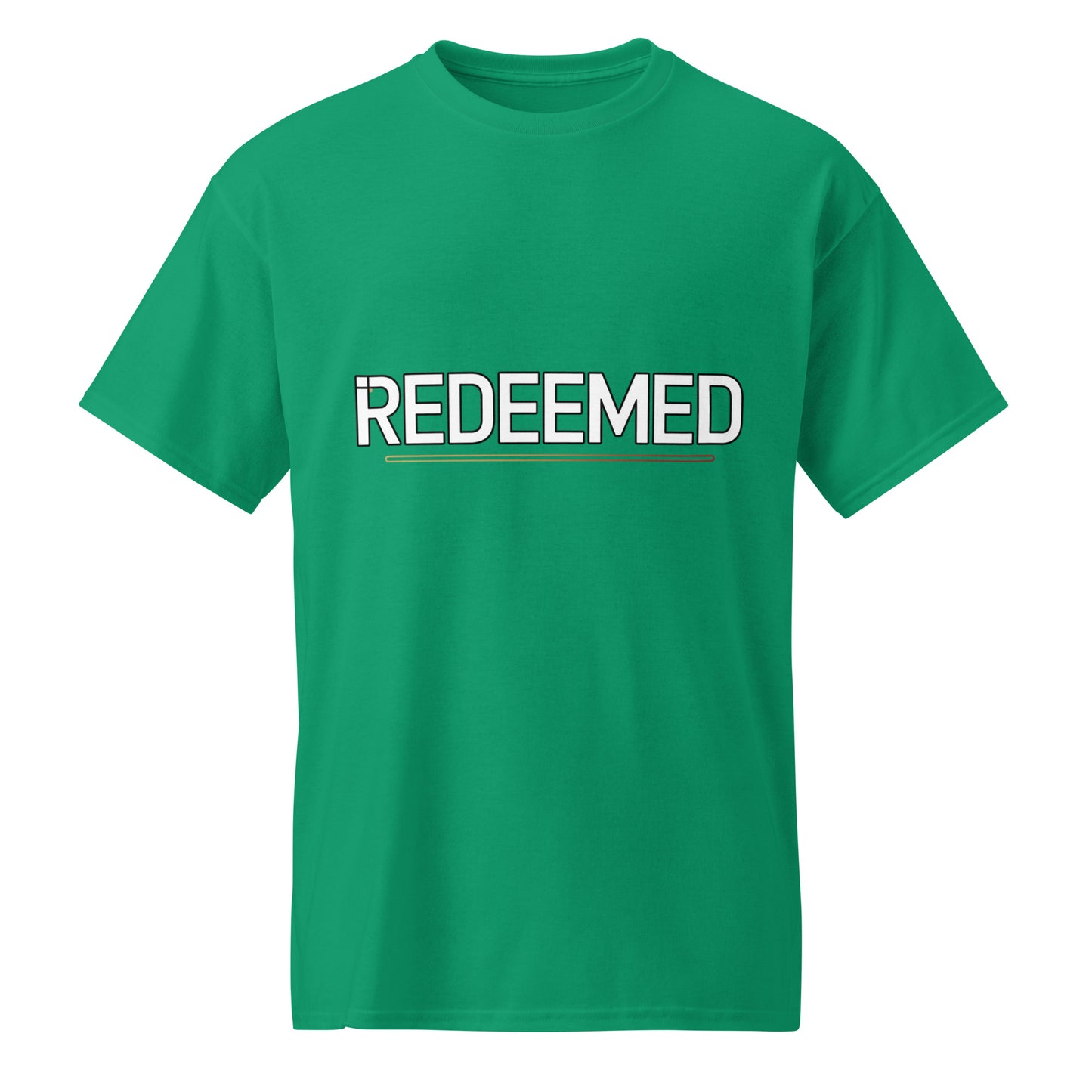 Moisture-wicking Christian shirt for men Redeemed