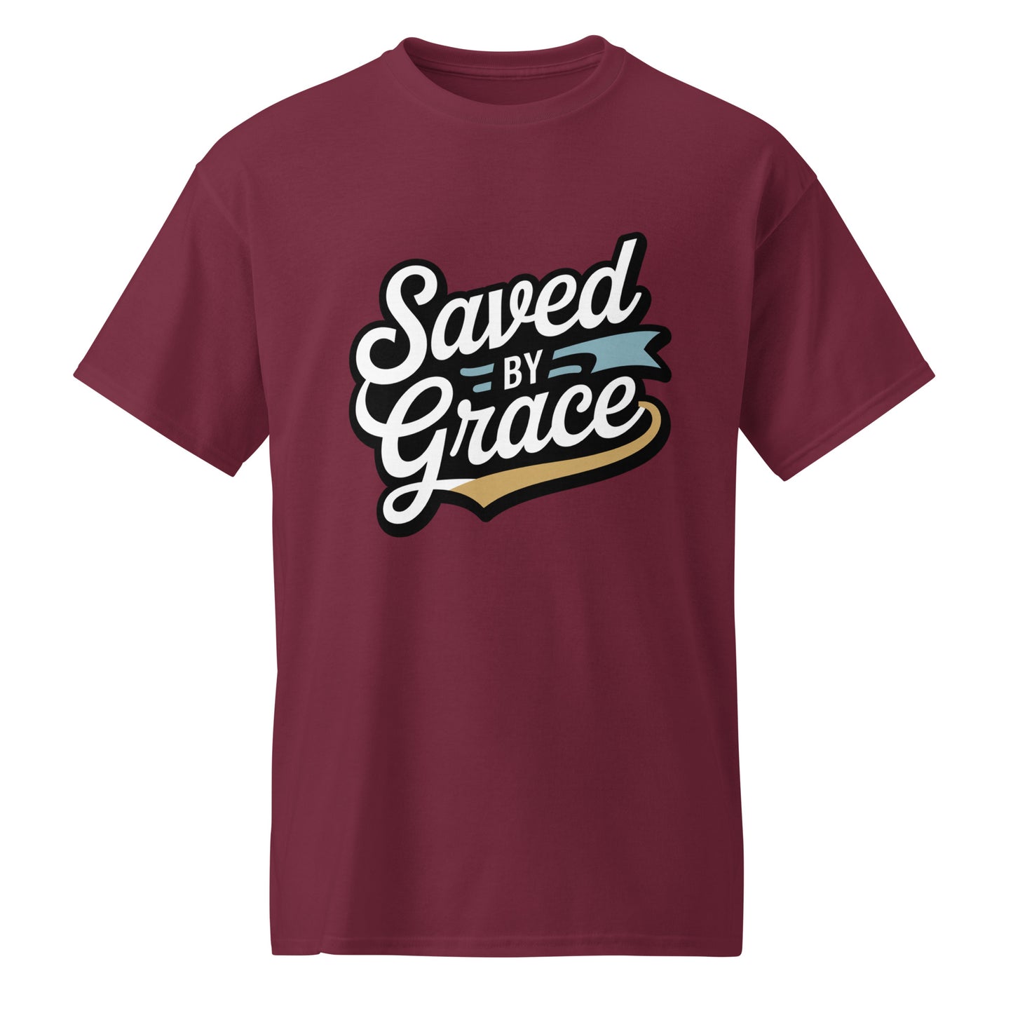 Men’s Christian DryBlend t-shirt Saved by Grace Ephesians 2:8