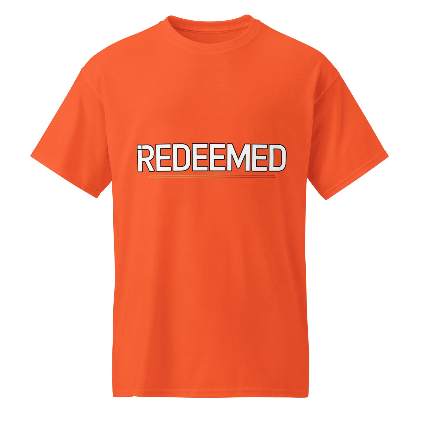 Moisture-wicking Christian shirt for men Redeemed