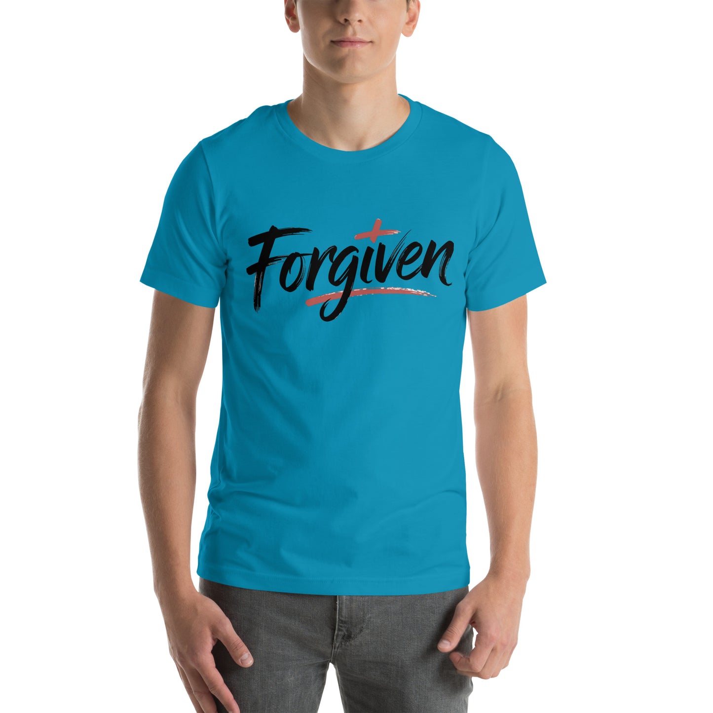 Men’s Christian t-shirt Forgiven design