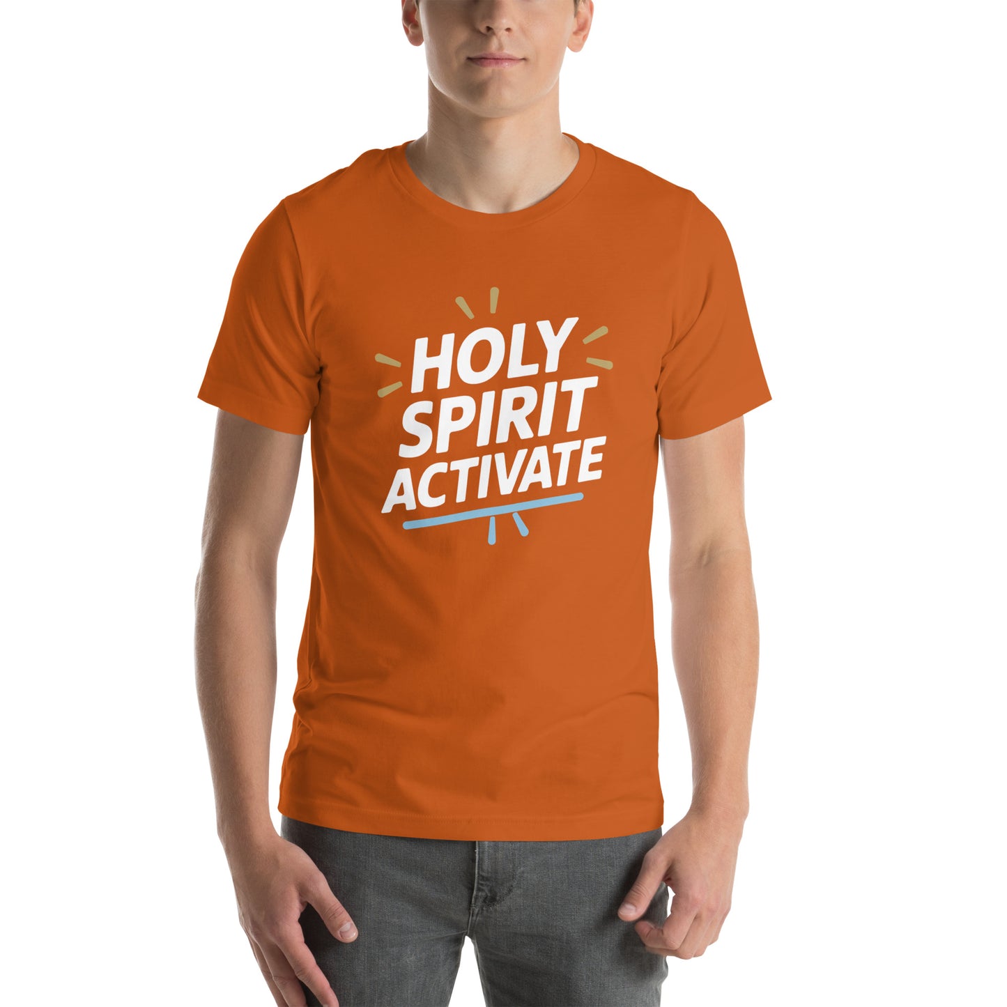 Men’s Christian t-shirt Holy Spirit Activate design