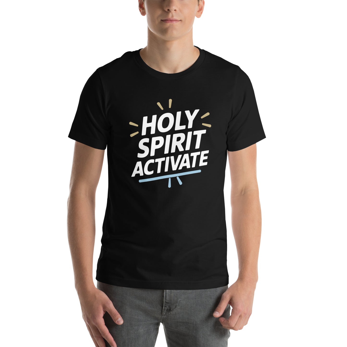 Men’s Christian t-shirt Holy Spirit Activate design