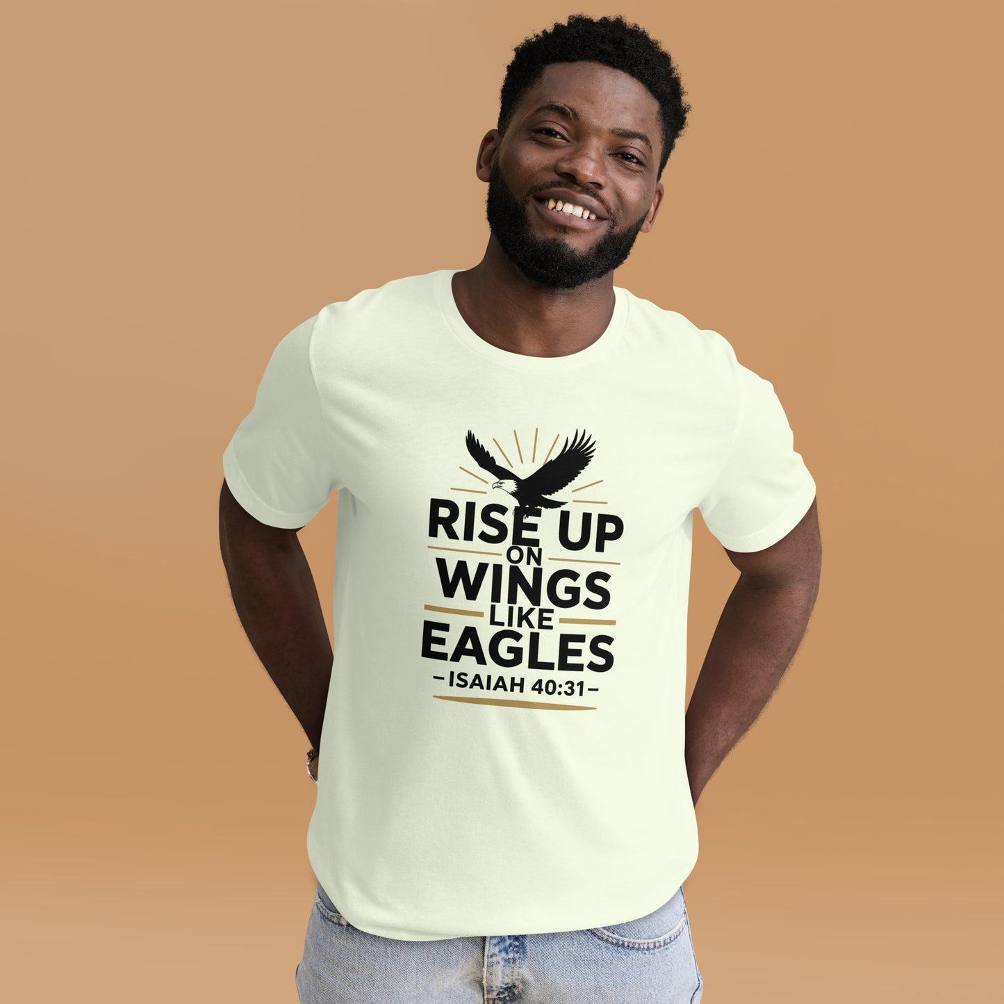 Faith-based scripture men’s t-shirt inspirational design