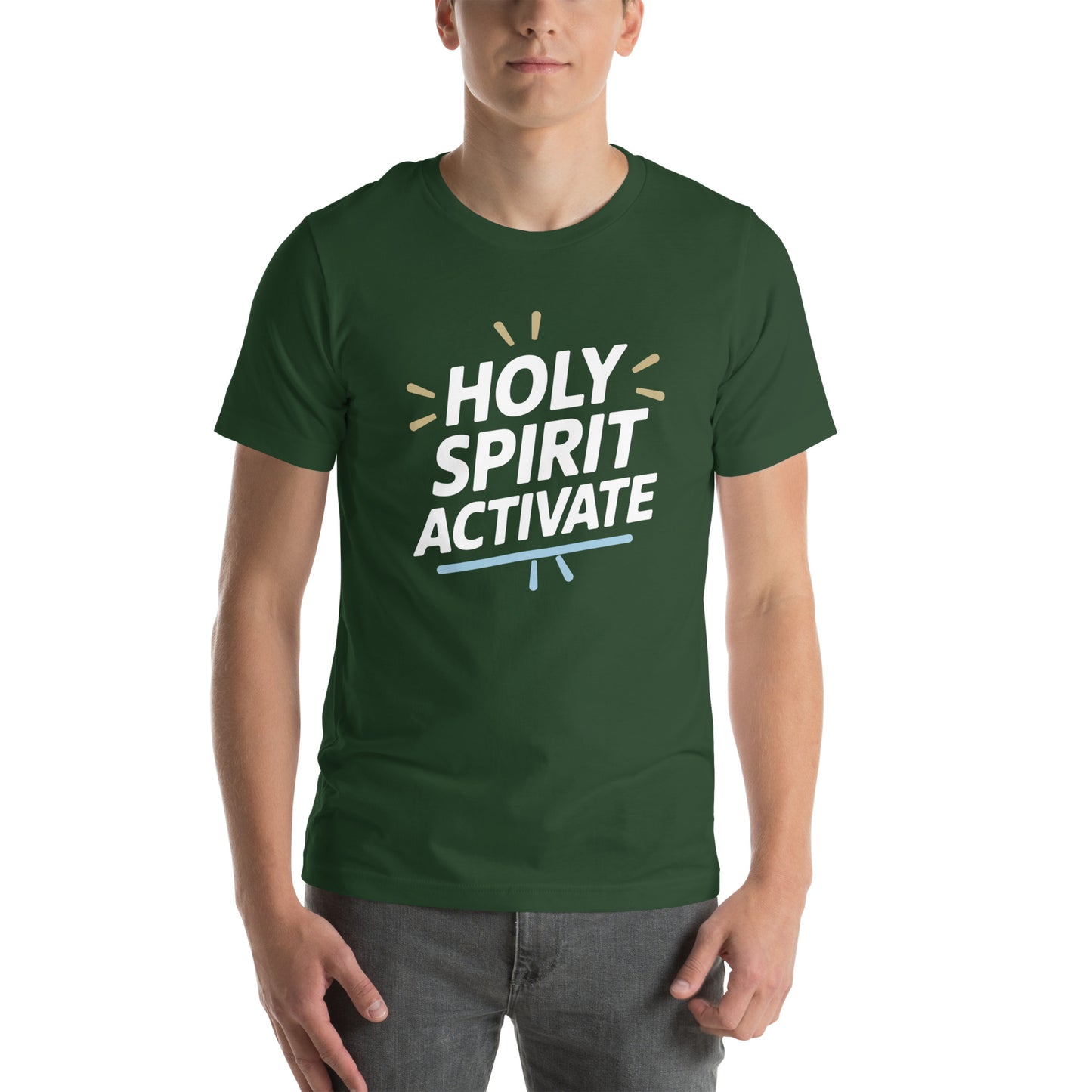 Faith-based shirt for men Holy Spirit inspired