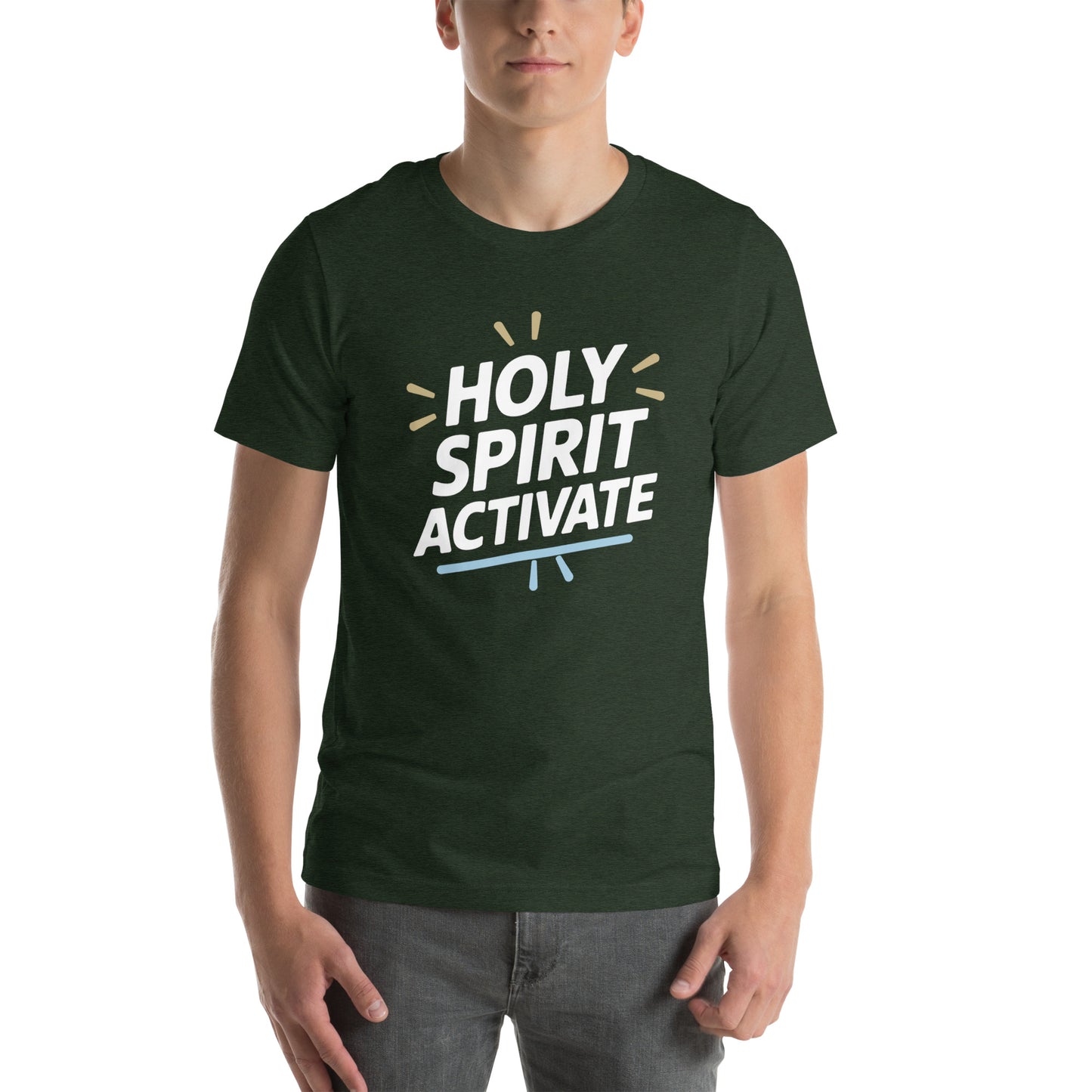 Men’s Christian t-shirt Holy Spirit Activate design