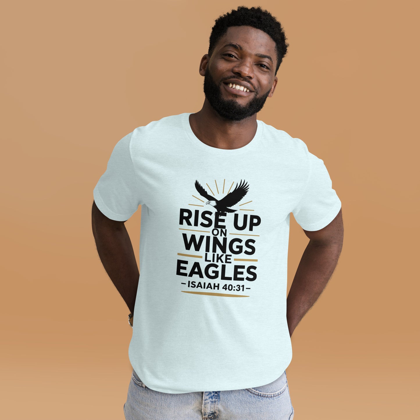Faith-based scripture men’s t-shirt inspirational design